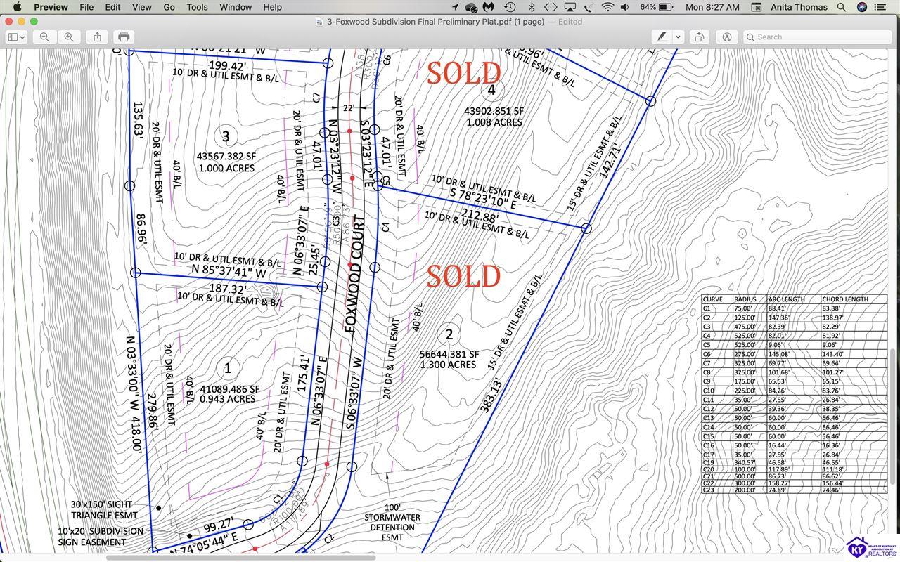 Lot 1 Foxwood Court Elizabethtown, KY 42701 #3