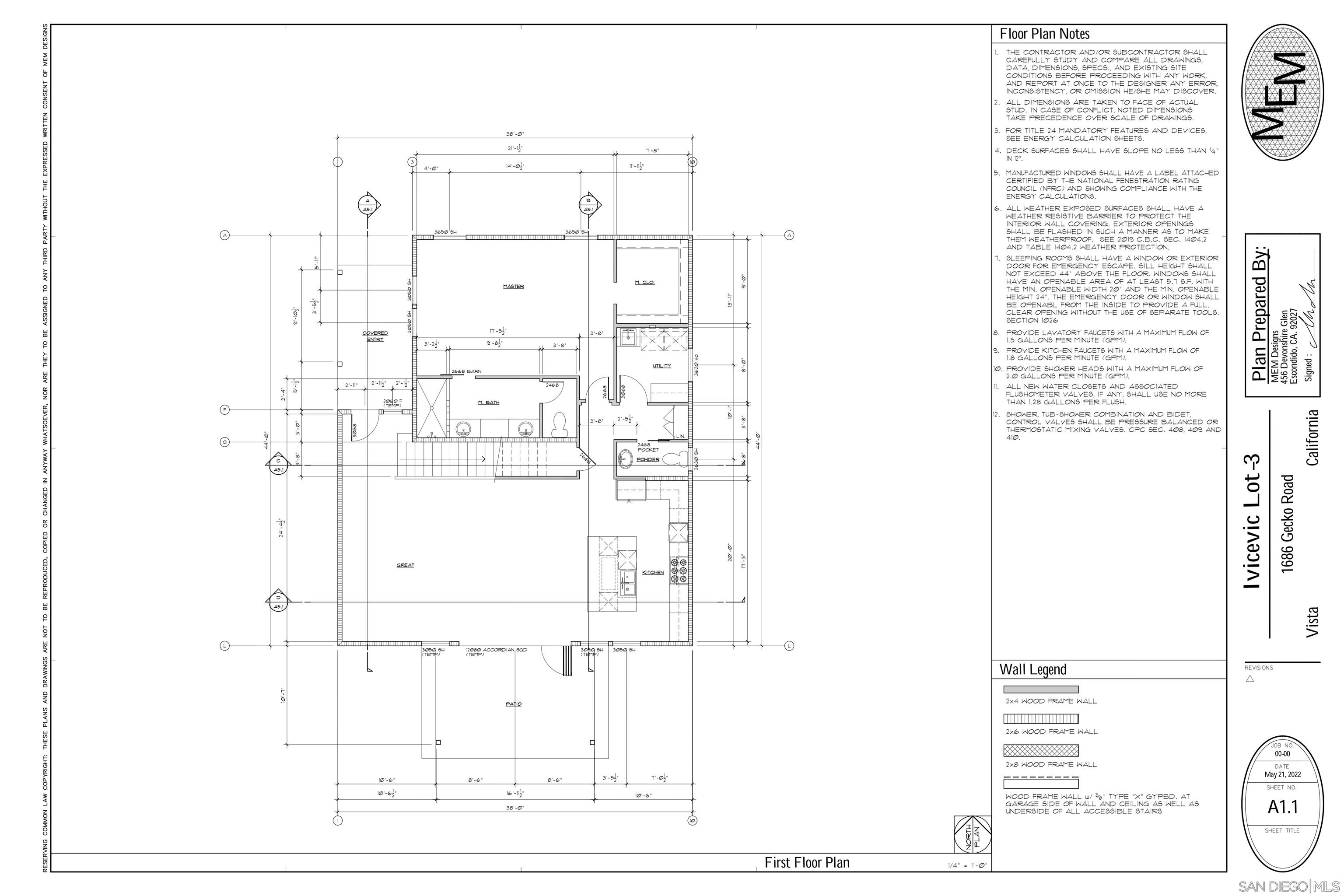 Detail Gallery Image 33 of 34 For 1686-88  Gecko Road, Vista,  CA 92083 - 5 Beds | 5/3 Baths