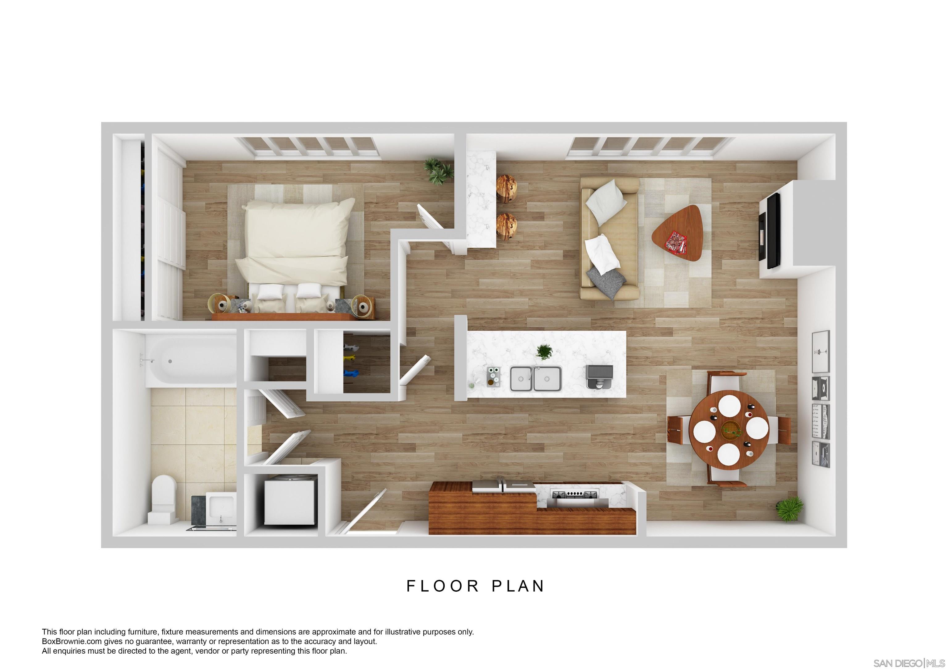 Detail Gallery Image 21 of 40 For 700 W E St  #403,  San Diego,  CA 92101 - 1 Beds | 1 Baths