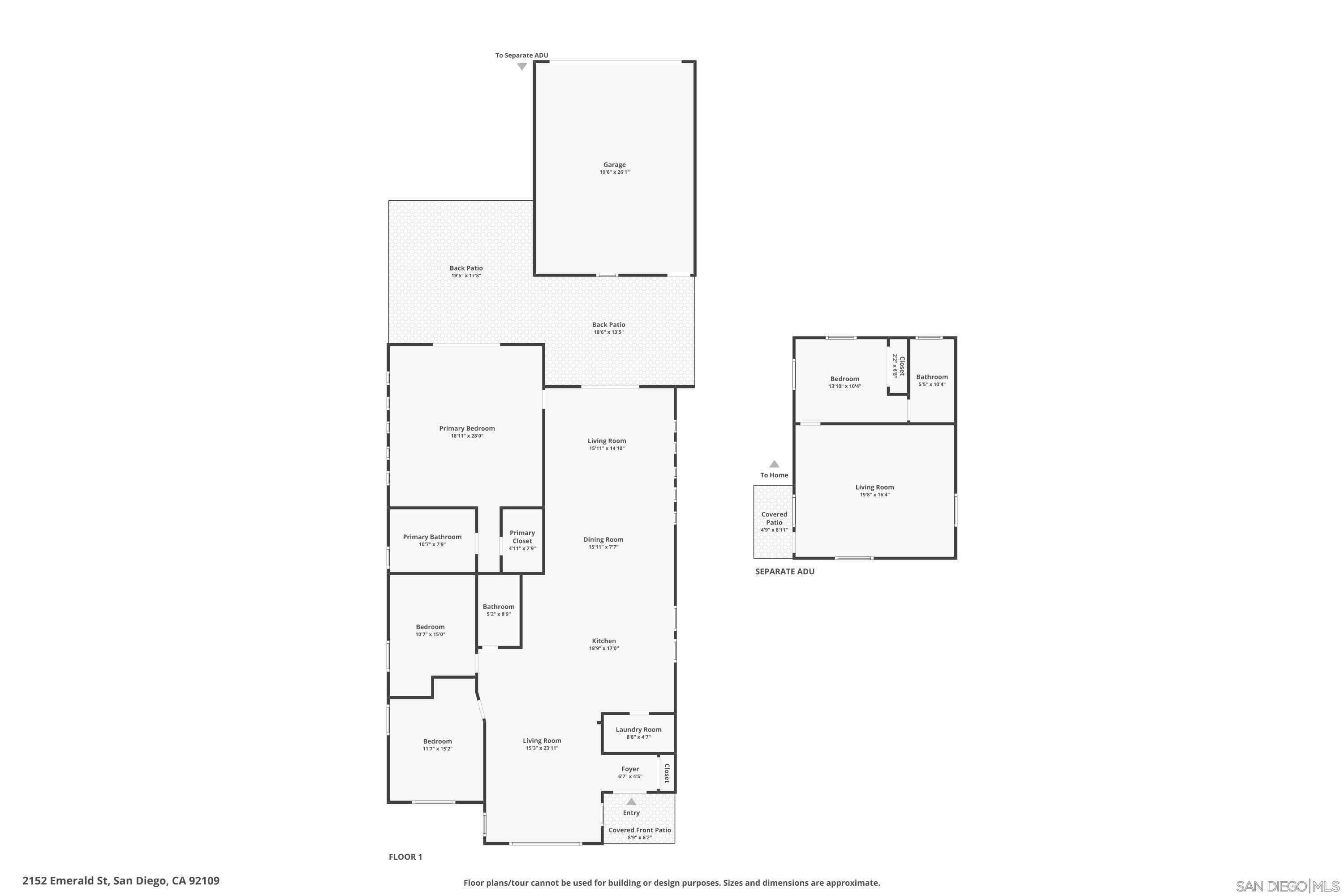 Detail Gallery Image 45 of 47 For 2152  Emerald St, San Diego,  CA 92109 - 4 Beds | 3 Baths