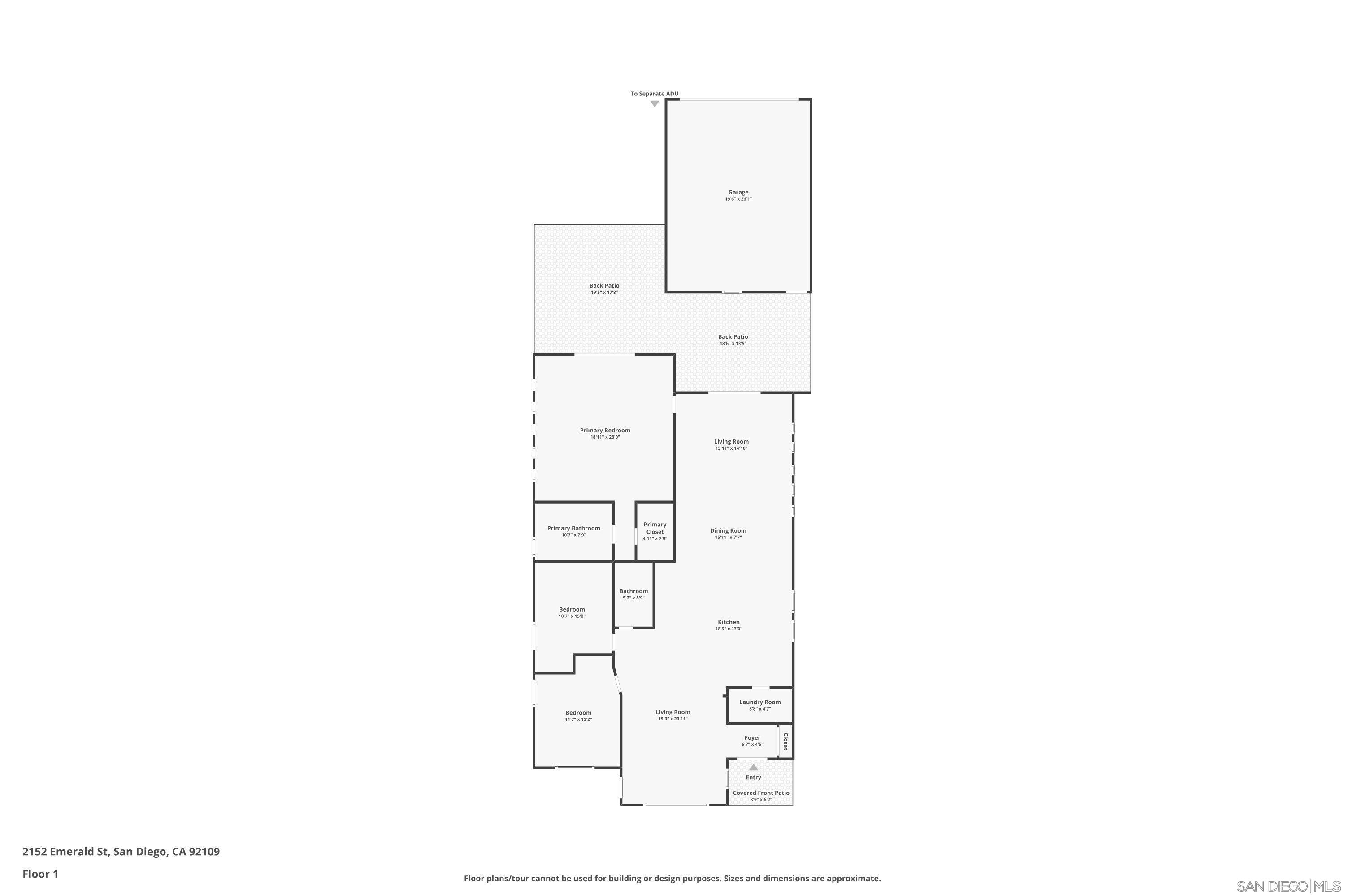 Detail Gallery Image 46 of 47 For 2152  Emerald St, San Diego,  CA 92109 - 4 Beds | 3 Baths