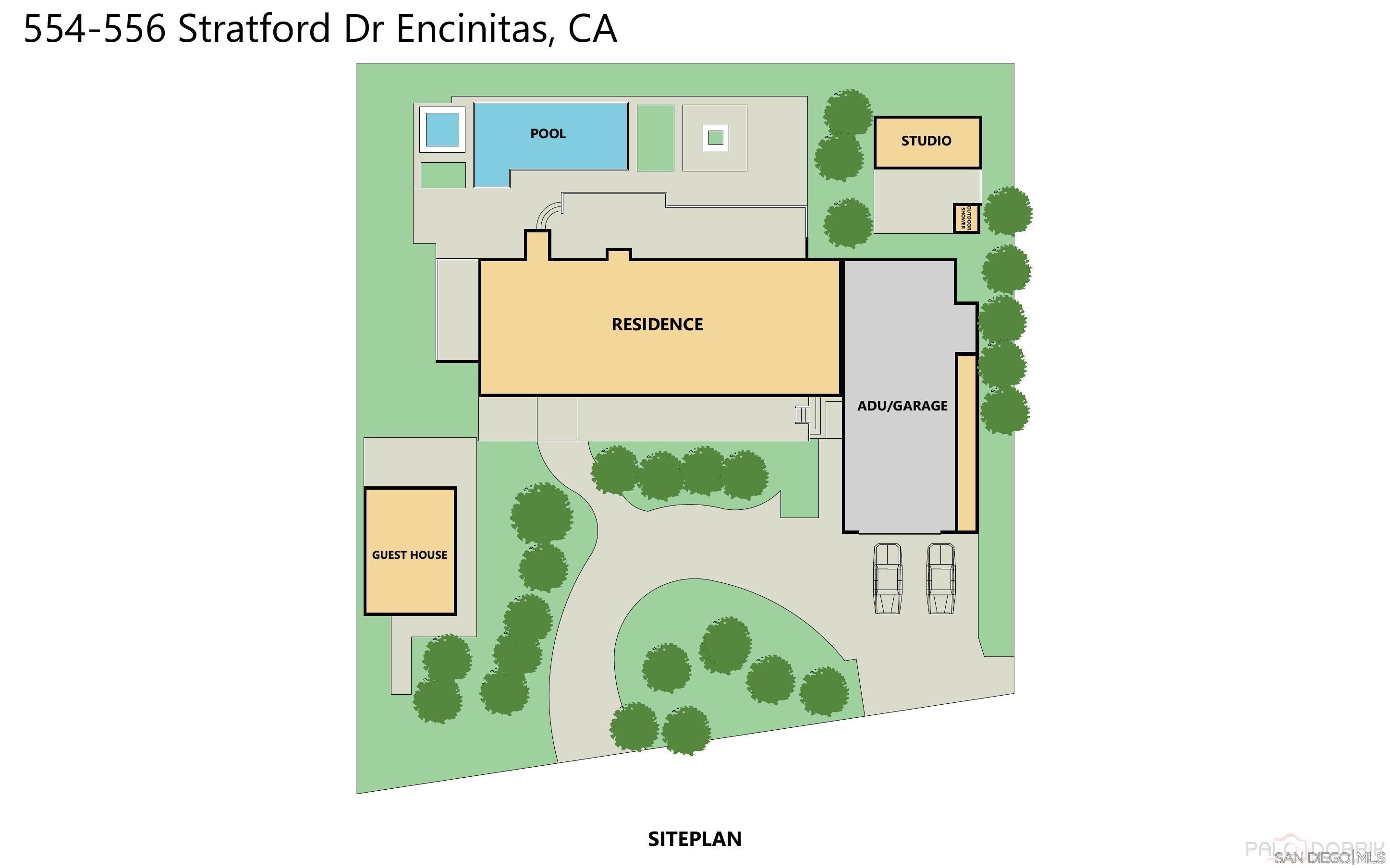 Detail Gallery Image 50 of 55 For 554 & 556  Stratford Dr, Encinitas,  CA 92024 - 7 Beds | 6/1 Baths