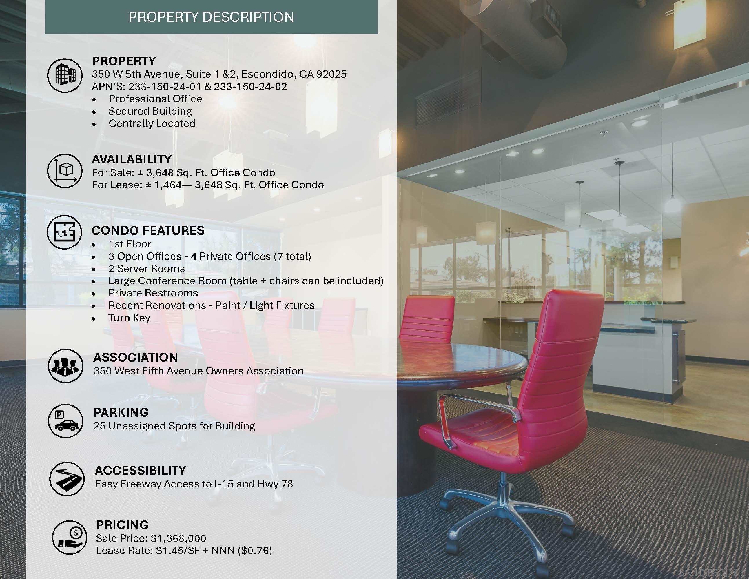 Detail Gallery Image 2 of 7 For 350 W 5th Avenue, Escondido,  CA 92025 - – Beds | – Baths