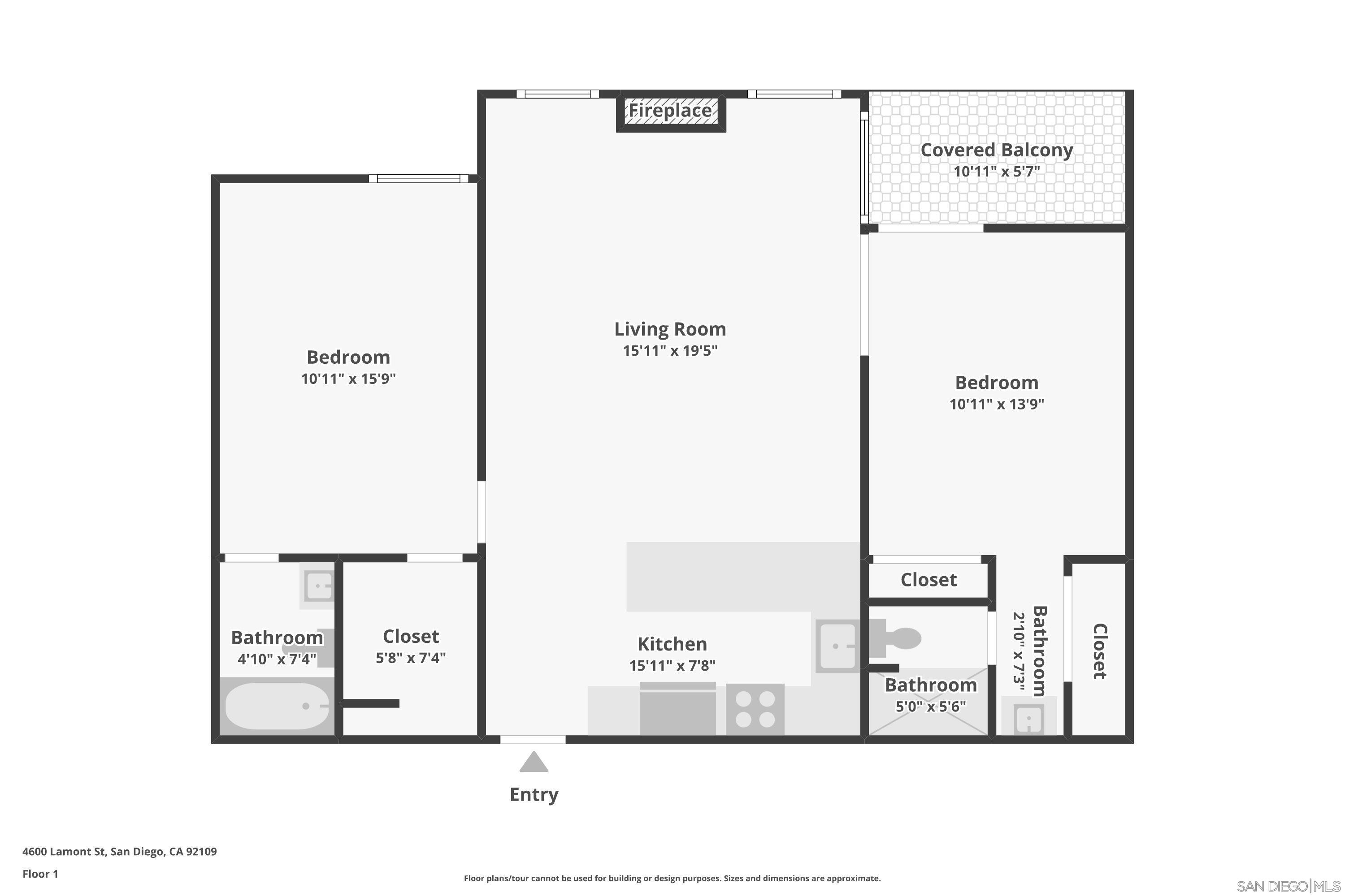 Detail Gallery Image 35 of 35 For 4600  Lamont St  #204,  San Diego,  CA 92109 - 2 Beds | 2 Baths