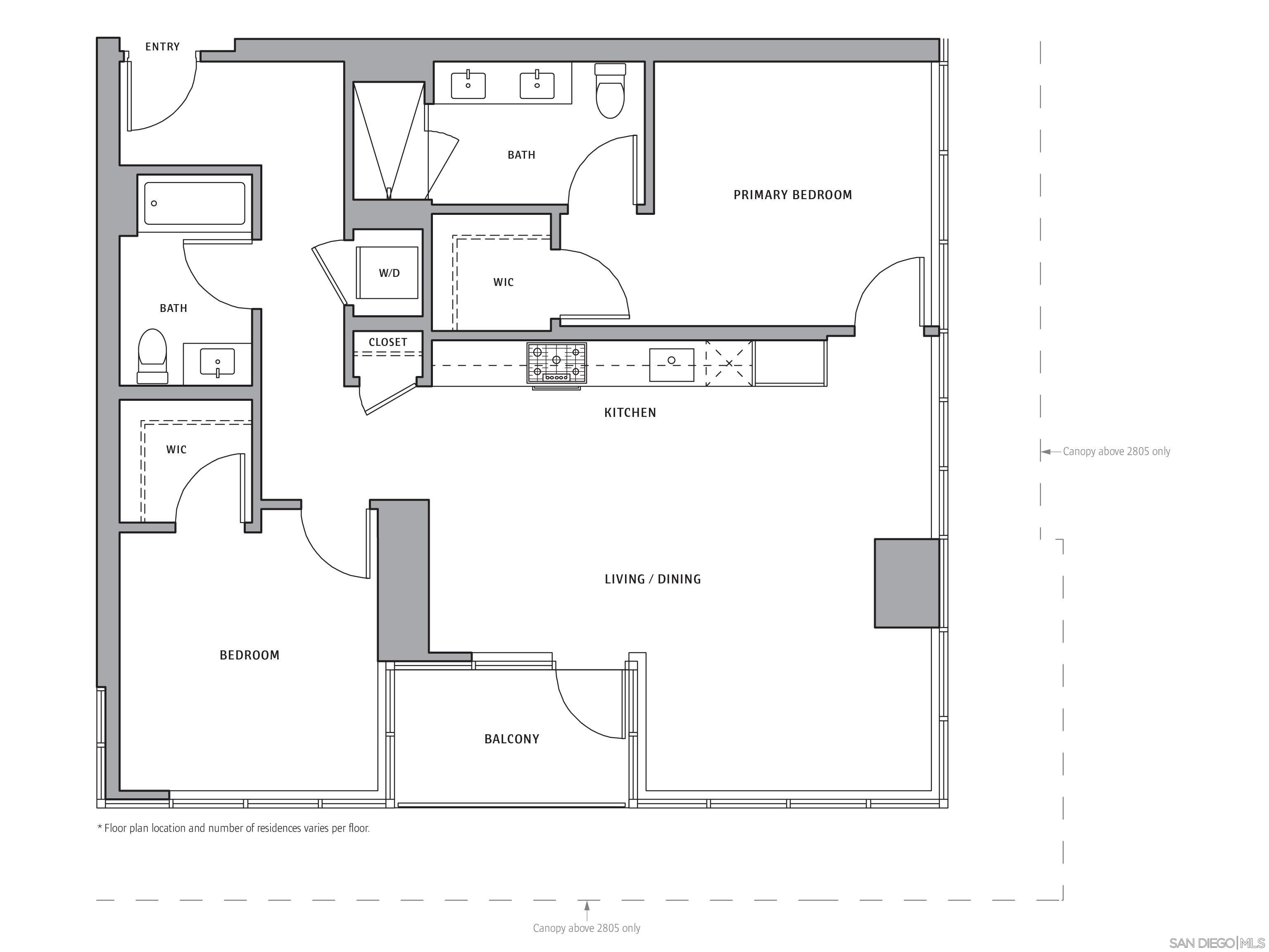 Detail Gallery Image 12 of 12 For 1160  9th Ave  #2205,  San Diego,  CA 92101 - 2 Beds | 2 Baths