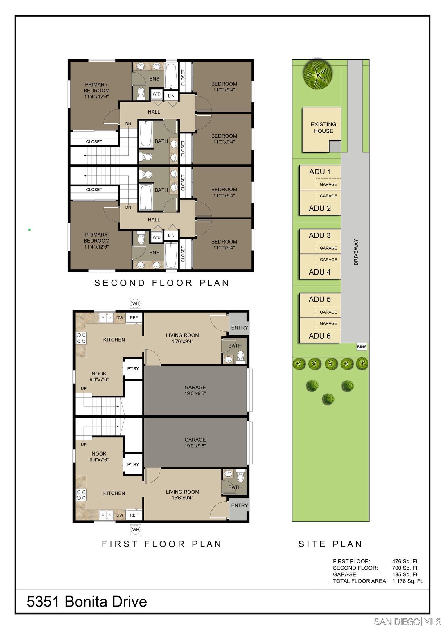 Detail Gallery Image 7 of 9 For 5351  Bonita Dr, San Diego,  CA 92114 - 2 Beds | 1 Baths
