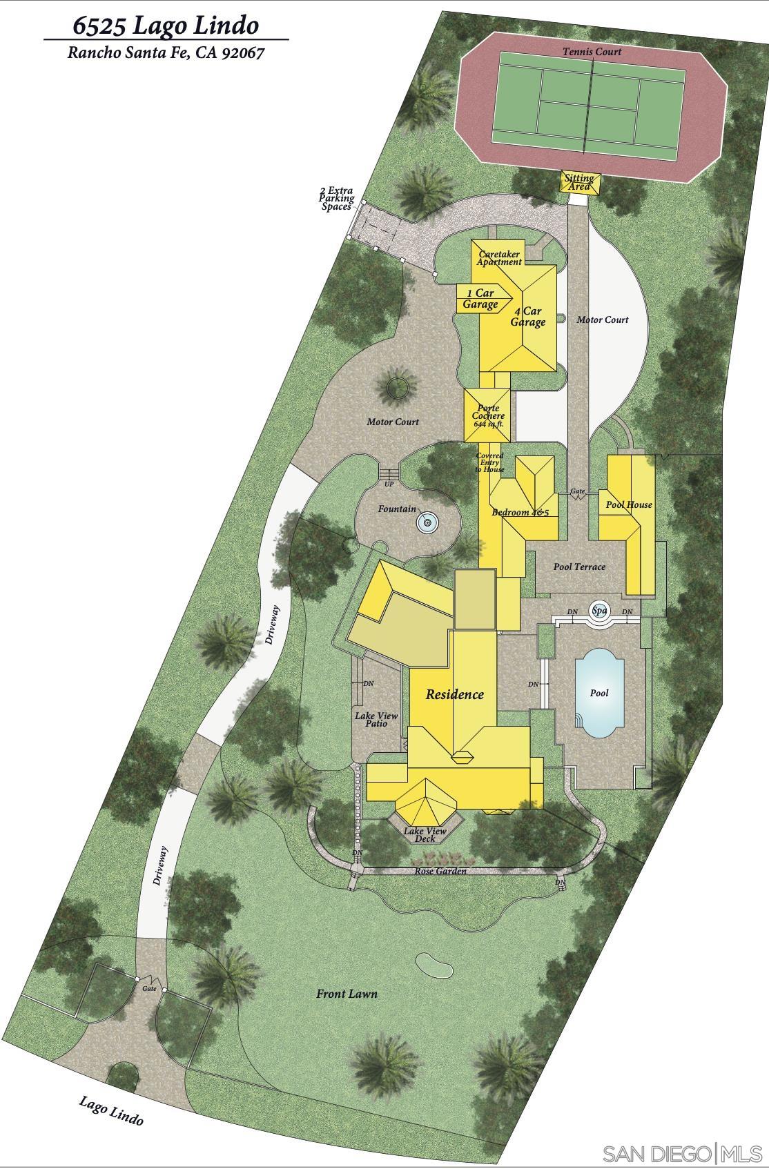 Detail Gallery Image 45 of 47 For 6525  Lago Lindo, Rancho Santa Fe,  CA 92067 - 6 Beds | 8/1 Baths