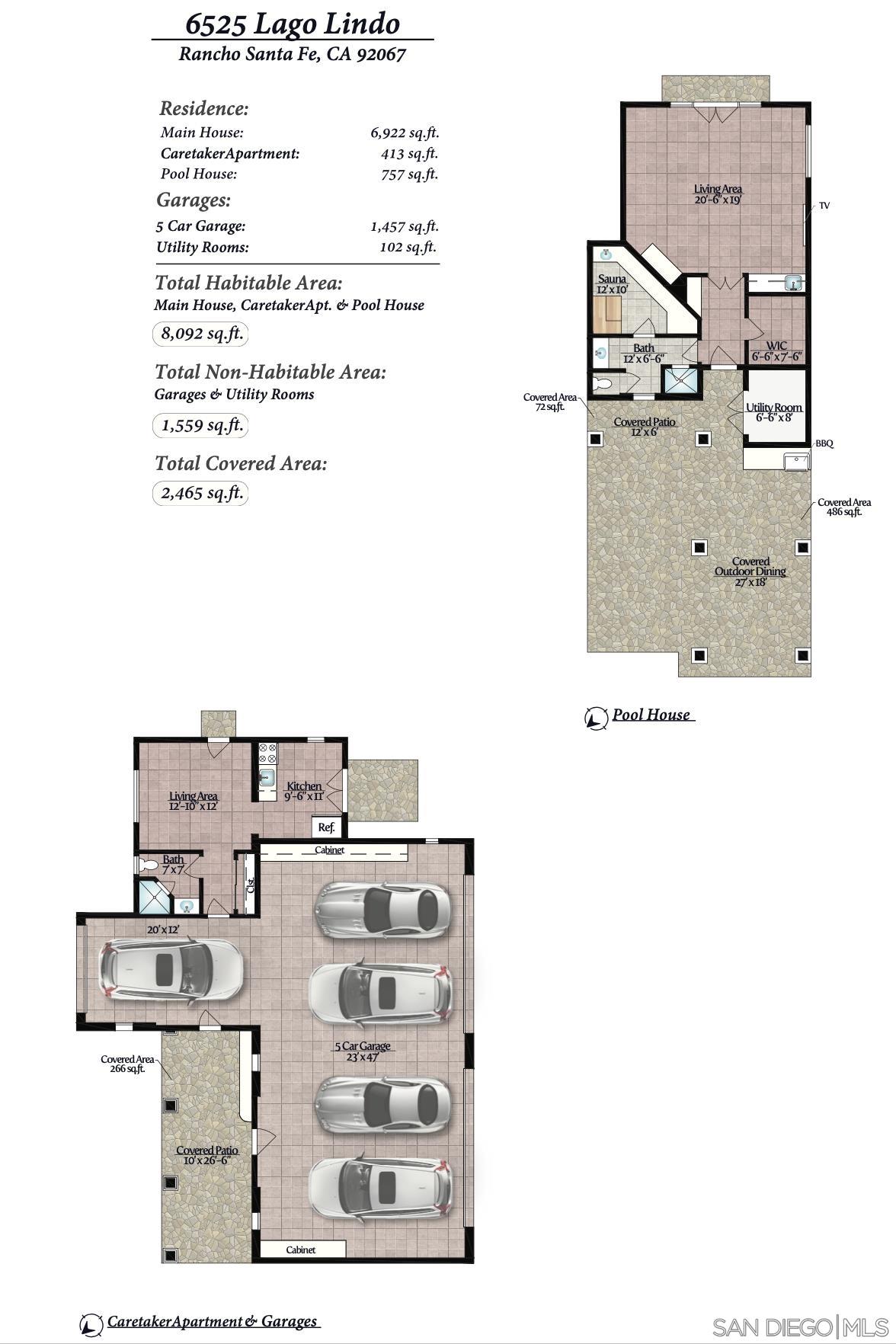 Detail Gallery Image 47 of 47 For 6525  Lago Lindo, Rancho Santa Fe,  CA 92067 - 6 Beds | 8/1 Baths