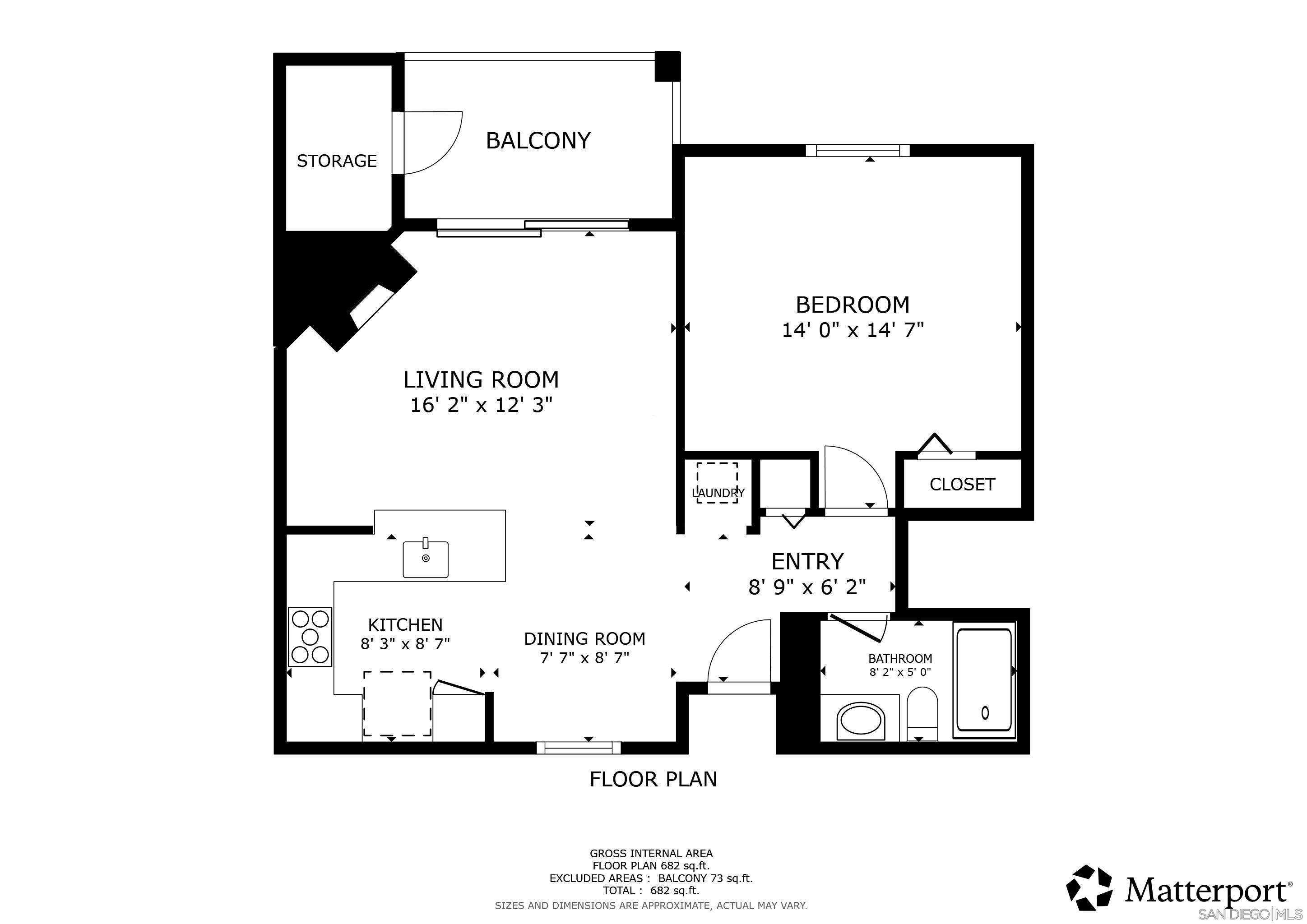 Detail Gallery Image 33 of 33 For 2050  Camino De La Reina  #306,  San Diego,  CA 92108 - 1 Beds | 1 Baths