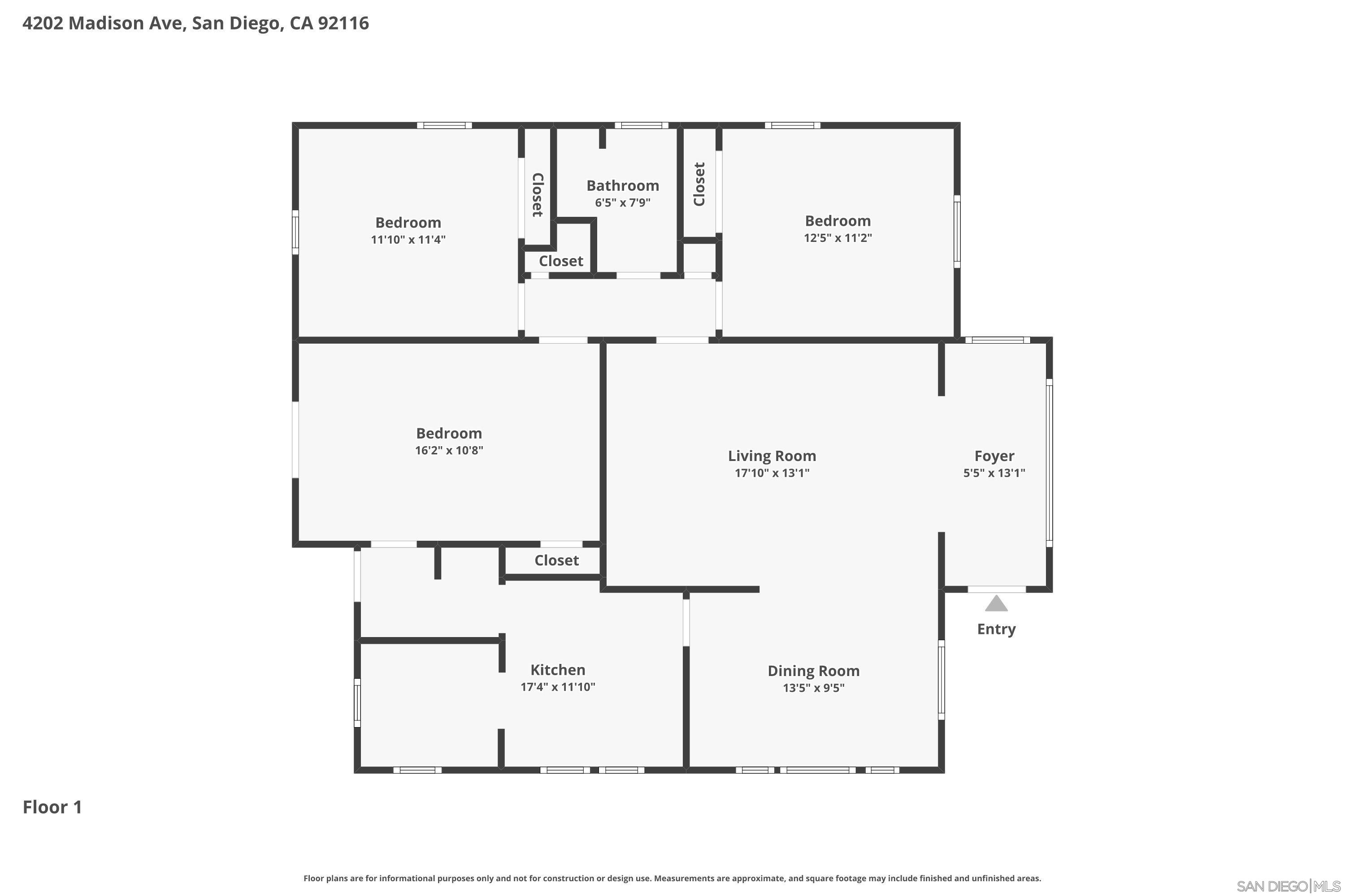 Detail Gallery Image 34 of 34 For 4202  Madison Avenue, San Diego,  CA 92116 - 3 Beds | 1 Baths