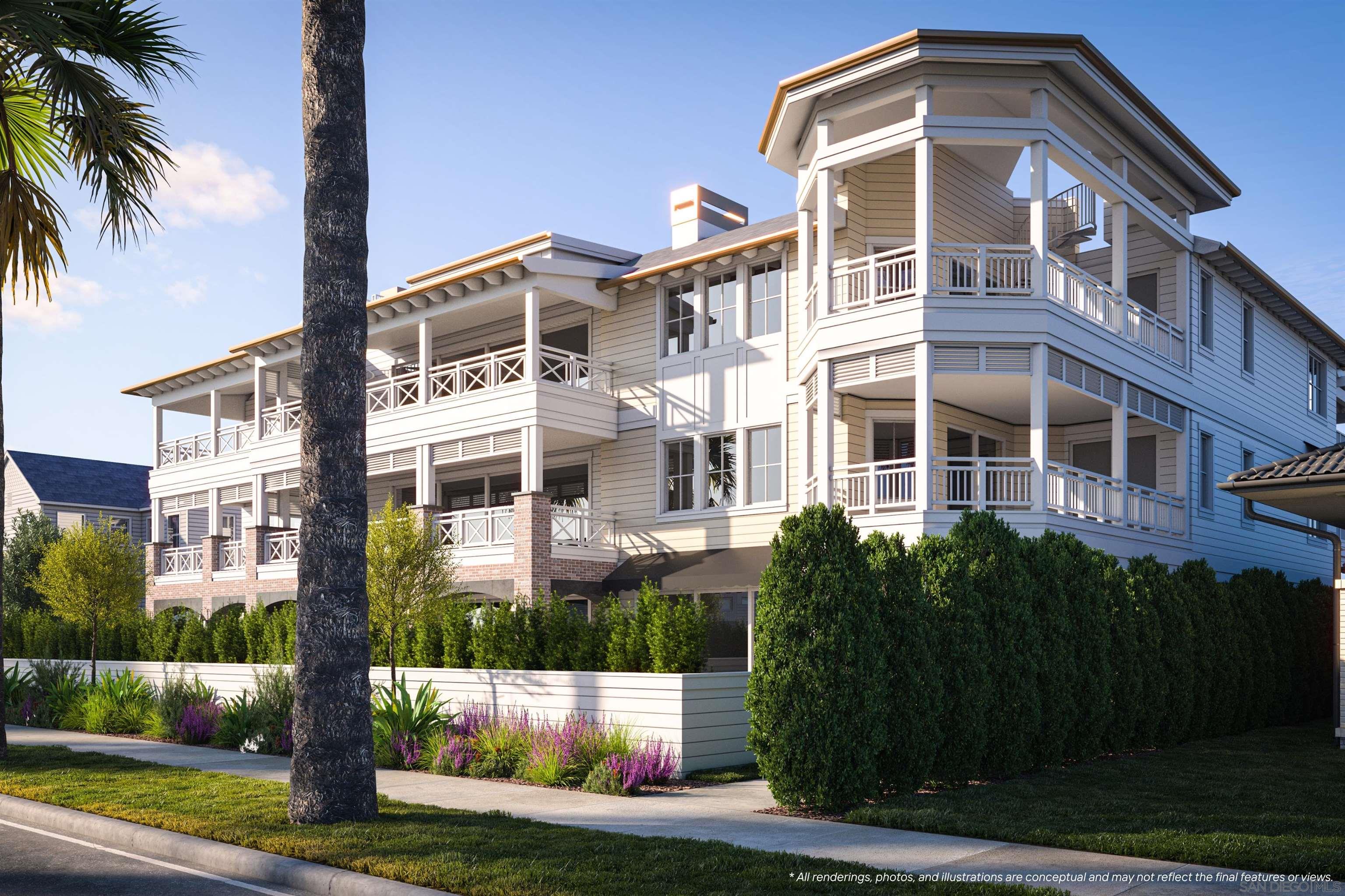 Detail Gallery Image 2 of 15 For 747  Orange Ave  #301,  Coronado,  CA 92118 - 3 Beds | 3 Baths