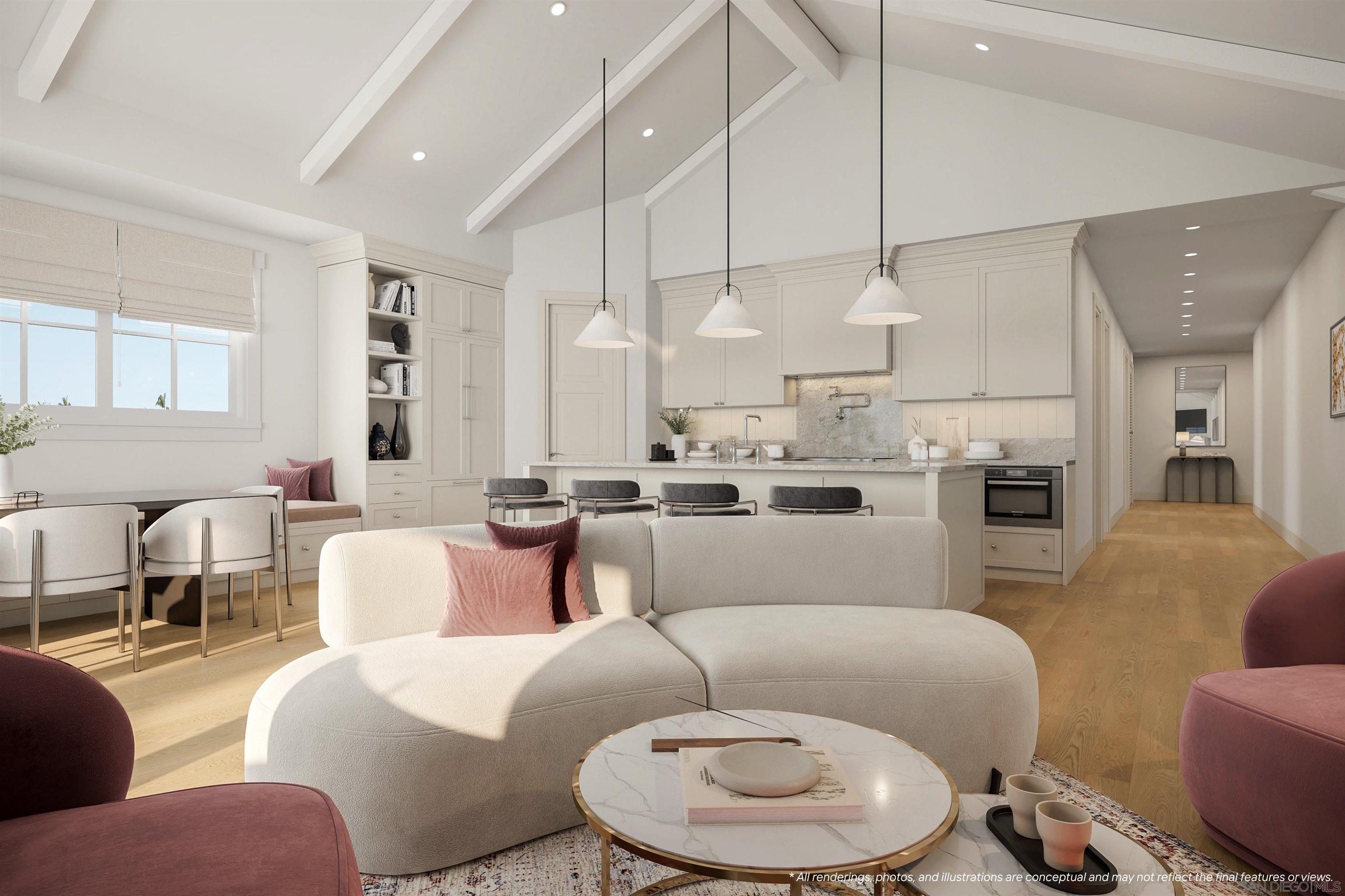 Detail Gallery Image 4 of 15 For 747  Orange Ave  #301,  Coronado,  CA 92118 - 3 Beds | 3 Baths