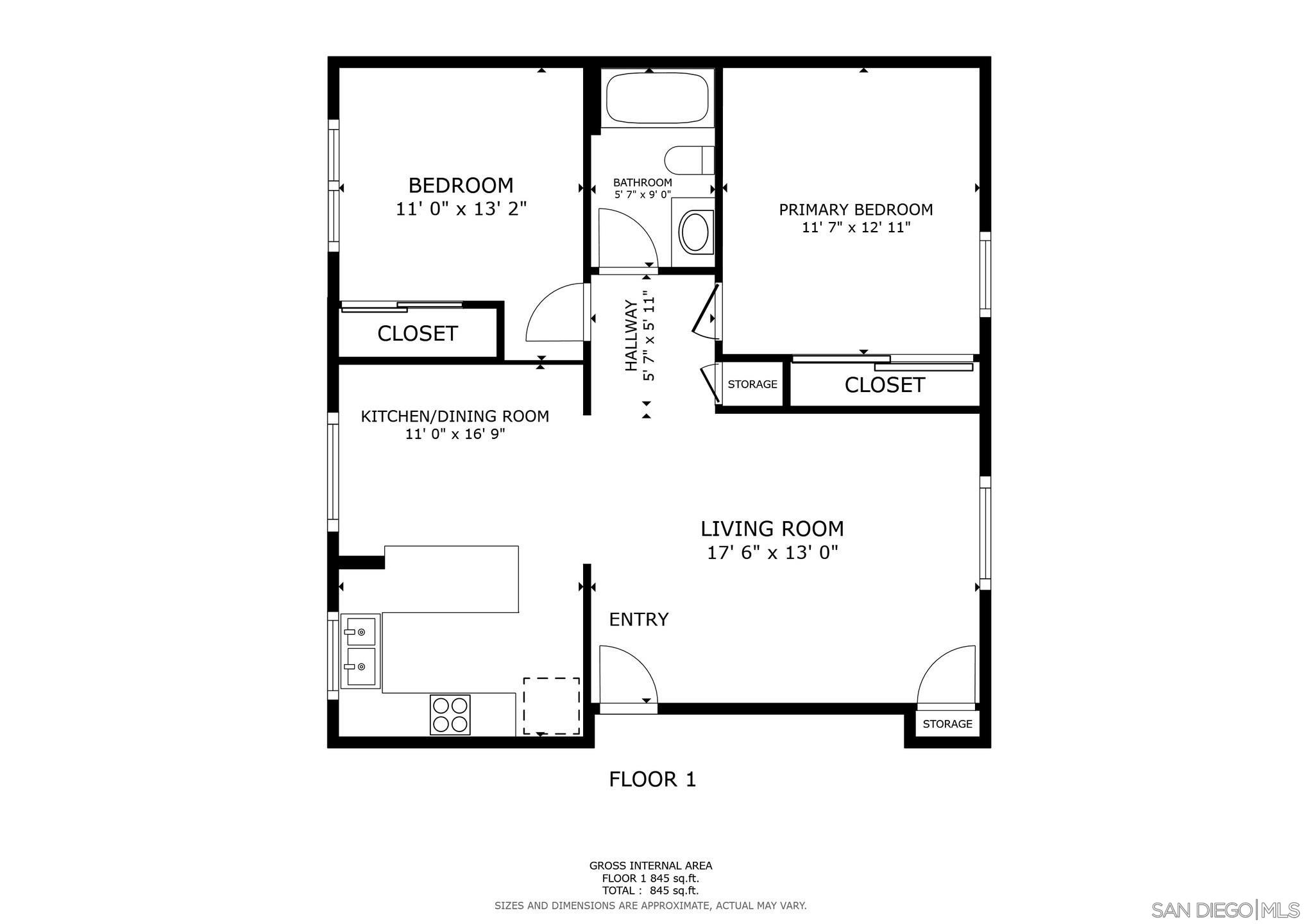 Detail Gallery Image 17 of 17 For 1643  Pentecost Way  #4,  San Diego,  CA 92105 - 2 Beds | 1 Baths