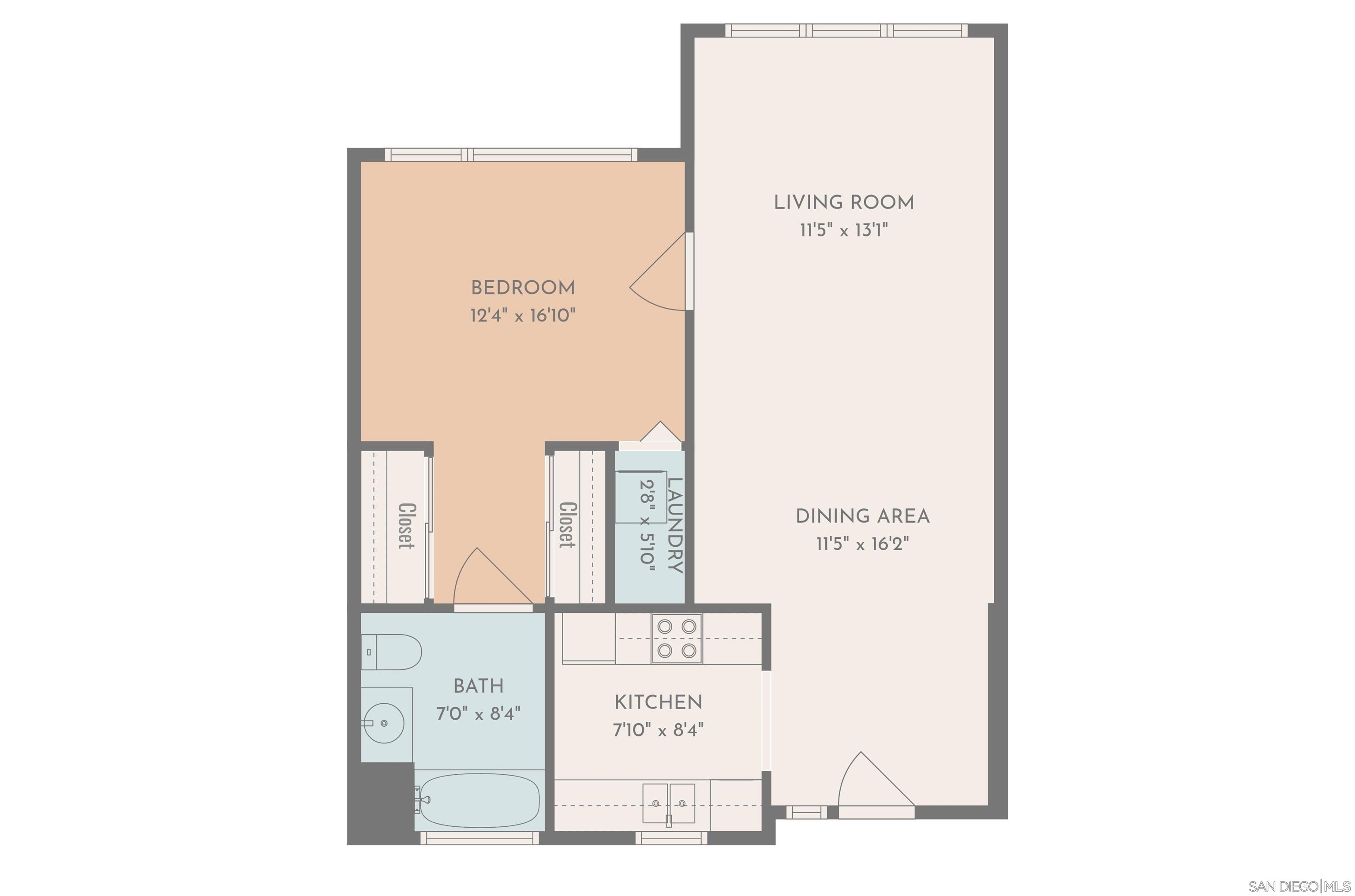 Detail Gallery Image 47 of 72 For 425 W Beech St  #327,  San Diego,  CA 92101 - 1 Beds | 1 Baths