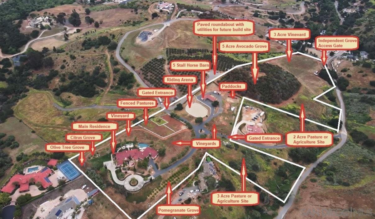 Detail Gallery Image 2 of 68 For 5320  Olive Hill Trl, Bonsall,  CA 92003 - 7 Beds | 6/1 Baths