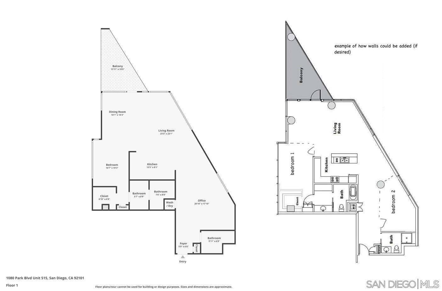 Detail Gallery Image 31 of 41 For 1080  Park Blvd  #515,  San Diego,  CA 92101 - 2 Beds | 2 Baths