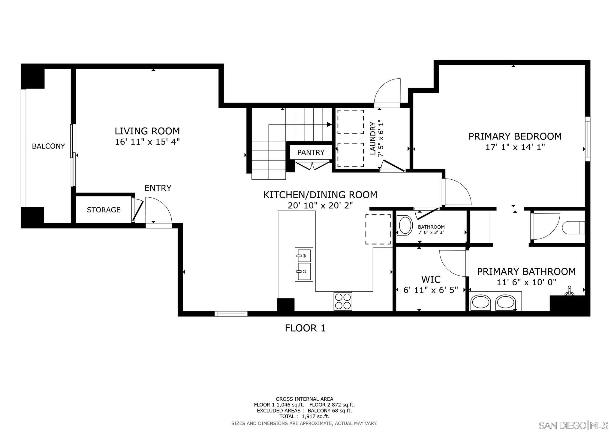 Detail Gallery Image 22 of 31 For 4062  Union Square Ln, San Diego,  CA 92105 - 3 Beds | 2/1 Baths