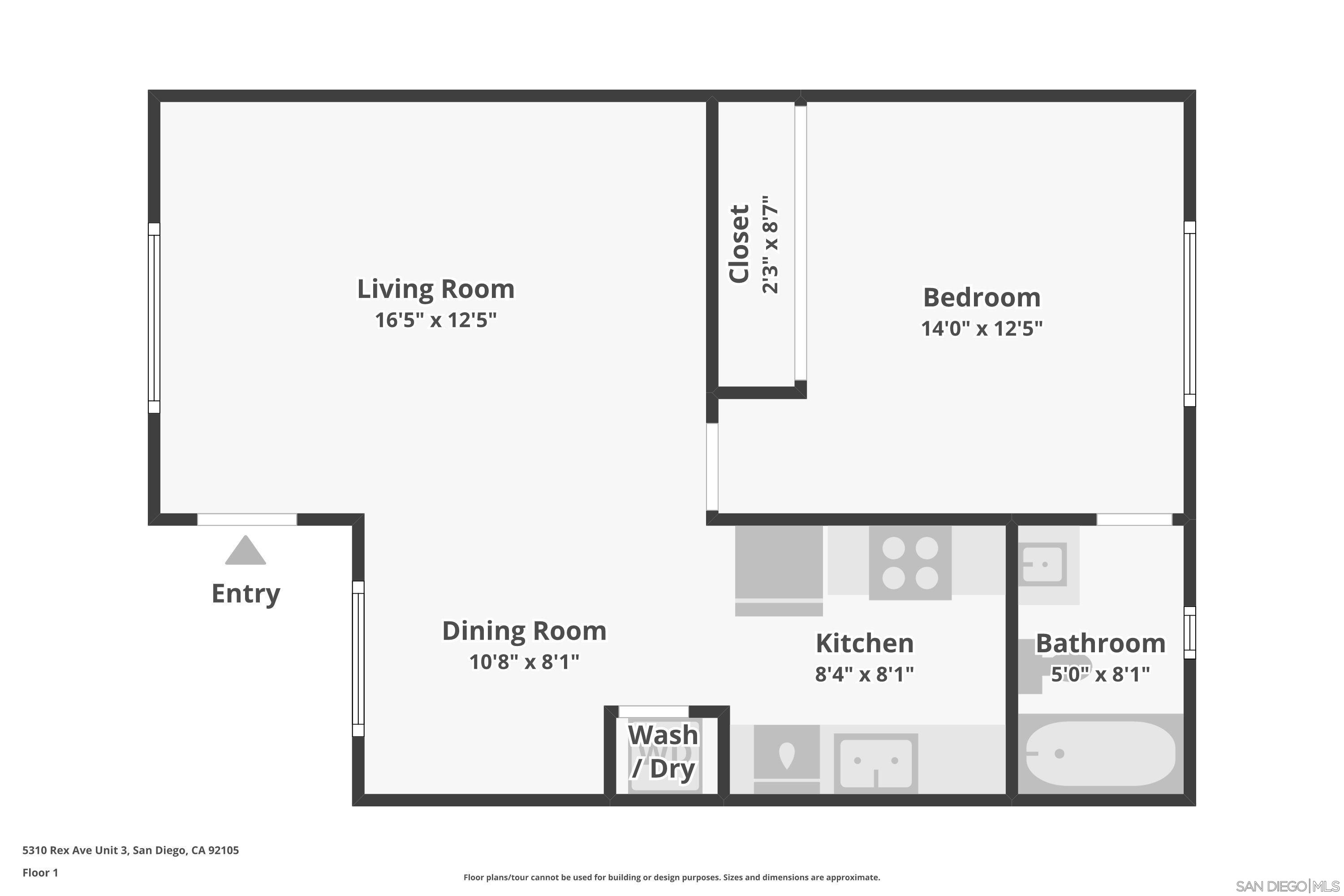 Detail Gallery Image 4 of 29 For 5310  Rex Ave  #3,  San Diego,  CA 92105 - 1 Beds | 1 Baths