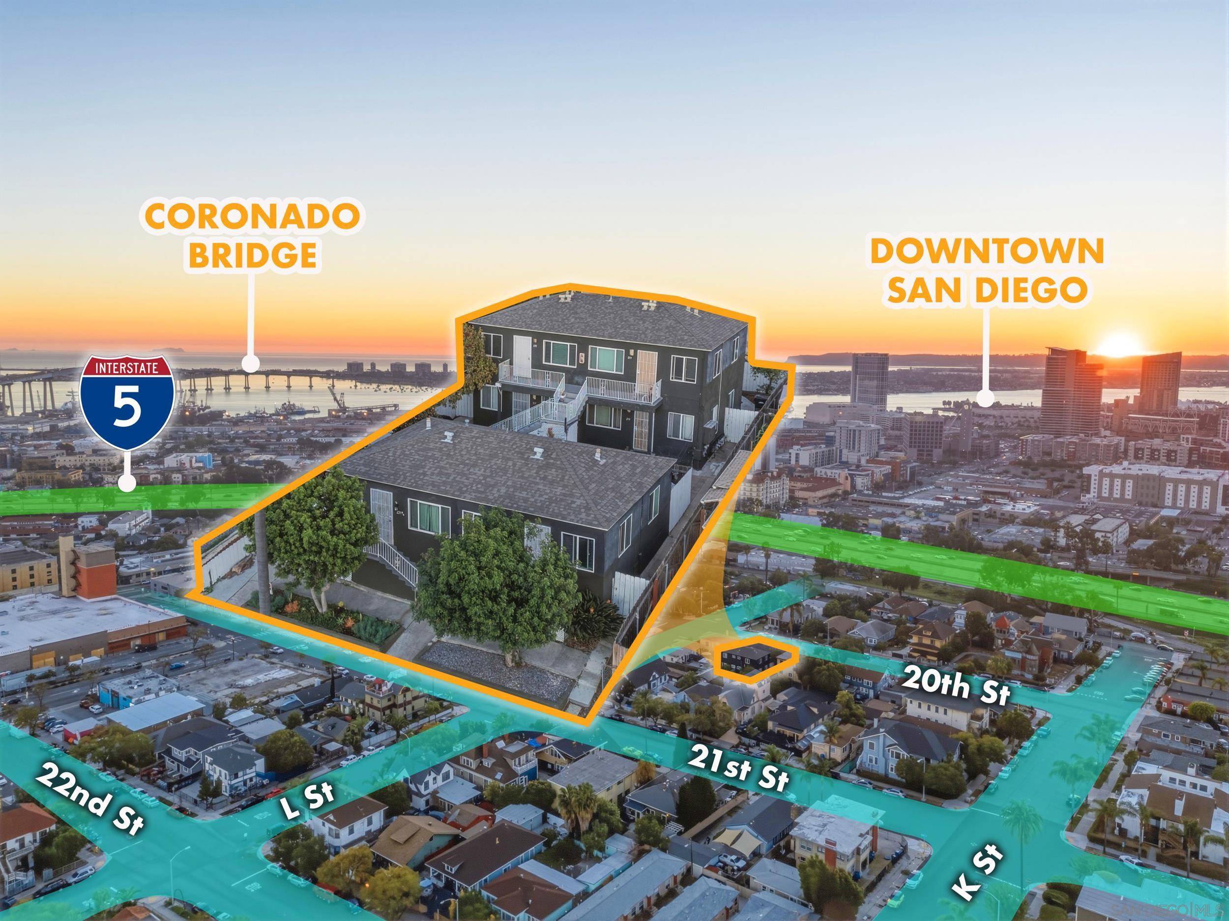 Detail Gallery Image 2 of 23 For 215-21  20th St, San Diego,  CA 92102 - – Beds | – Baths