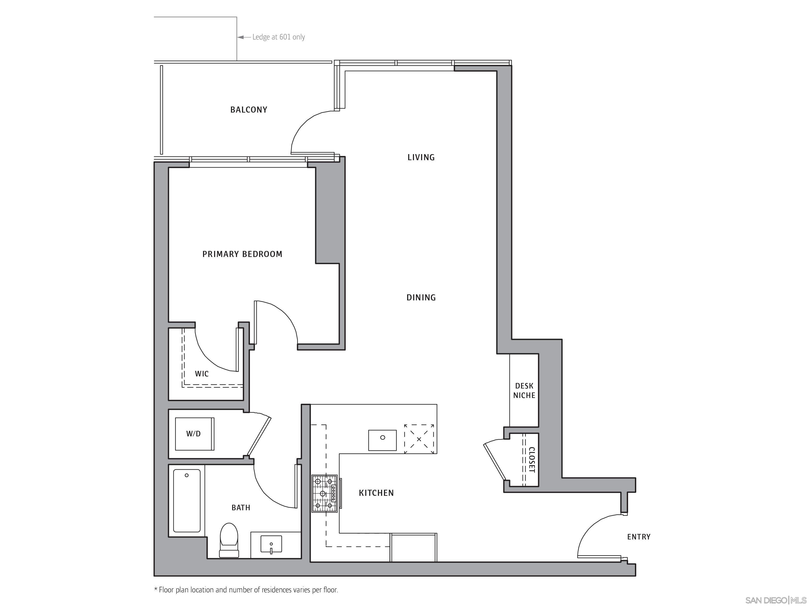 Detail Gallery Image 11 of 11 For 1160  9th Ave  #1001,  San Diego,  CA 92101 - 1 Beds | 1 Baths