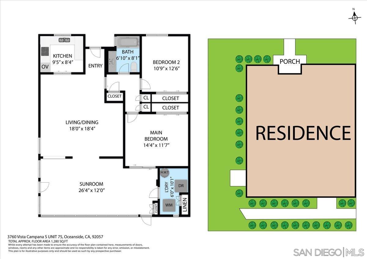 Detail Gallery Image 30 of 31 For 3760 S Vista Campana  #75,  Oceanside,  CA 92057 - 2 Beds | 1 Baths