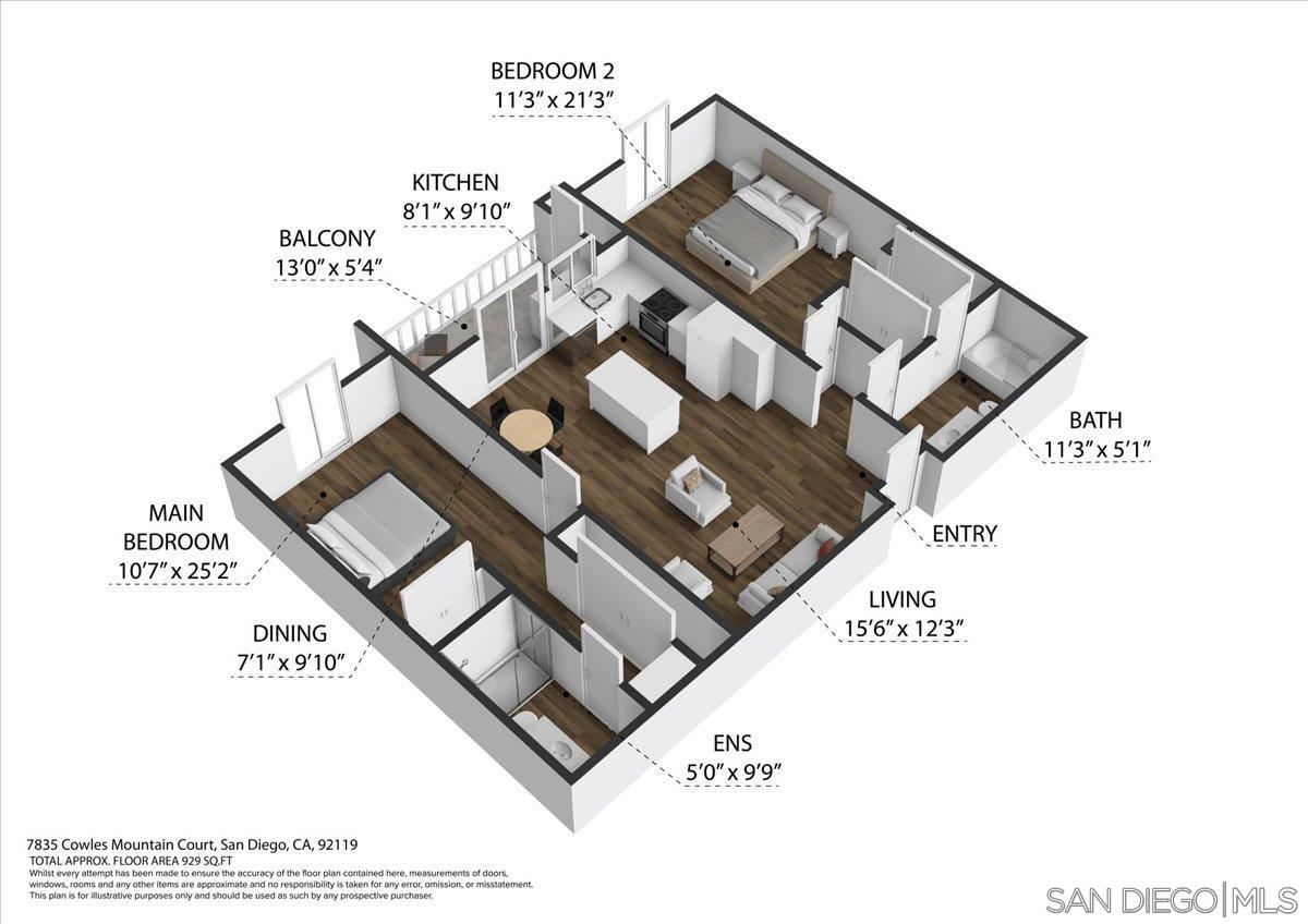 Detail Gallery Image 37 of 37 For 7835  Cowles Mountain Ct  #B38,  San Diego,  CA 92119 - 2 Beds | 2 Baths