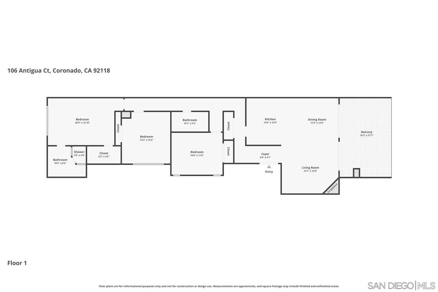 Detail Gallery Image 31 of 31 For 106  Antigua Court, Coronado,  CA 92118 - 3 Beds | 2 Baths