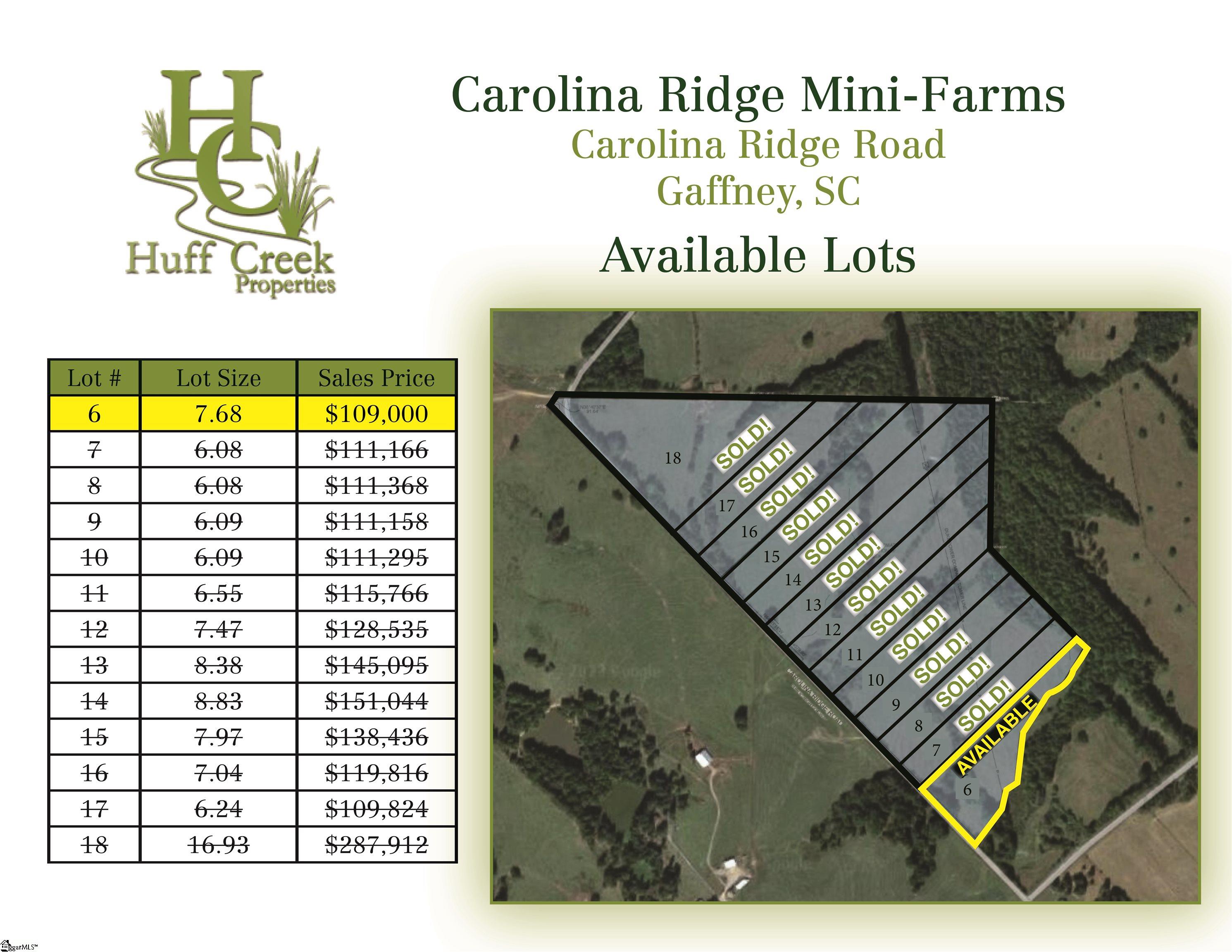 00 Carolina Ridge Road UNIT Lot 6 Gaffney, SC 29341