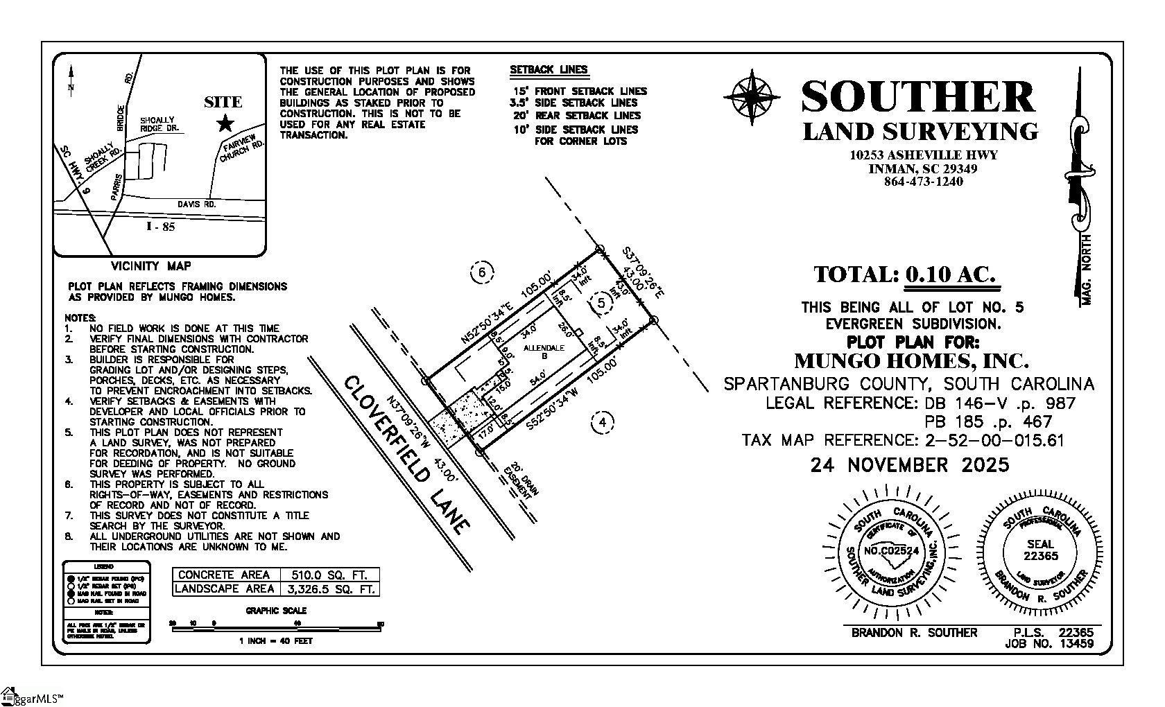 134 Cloverfield Lane Spartanburg, SC 29303
