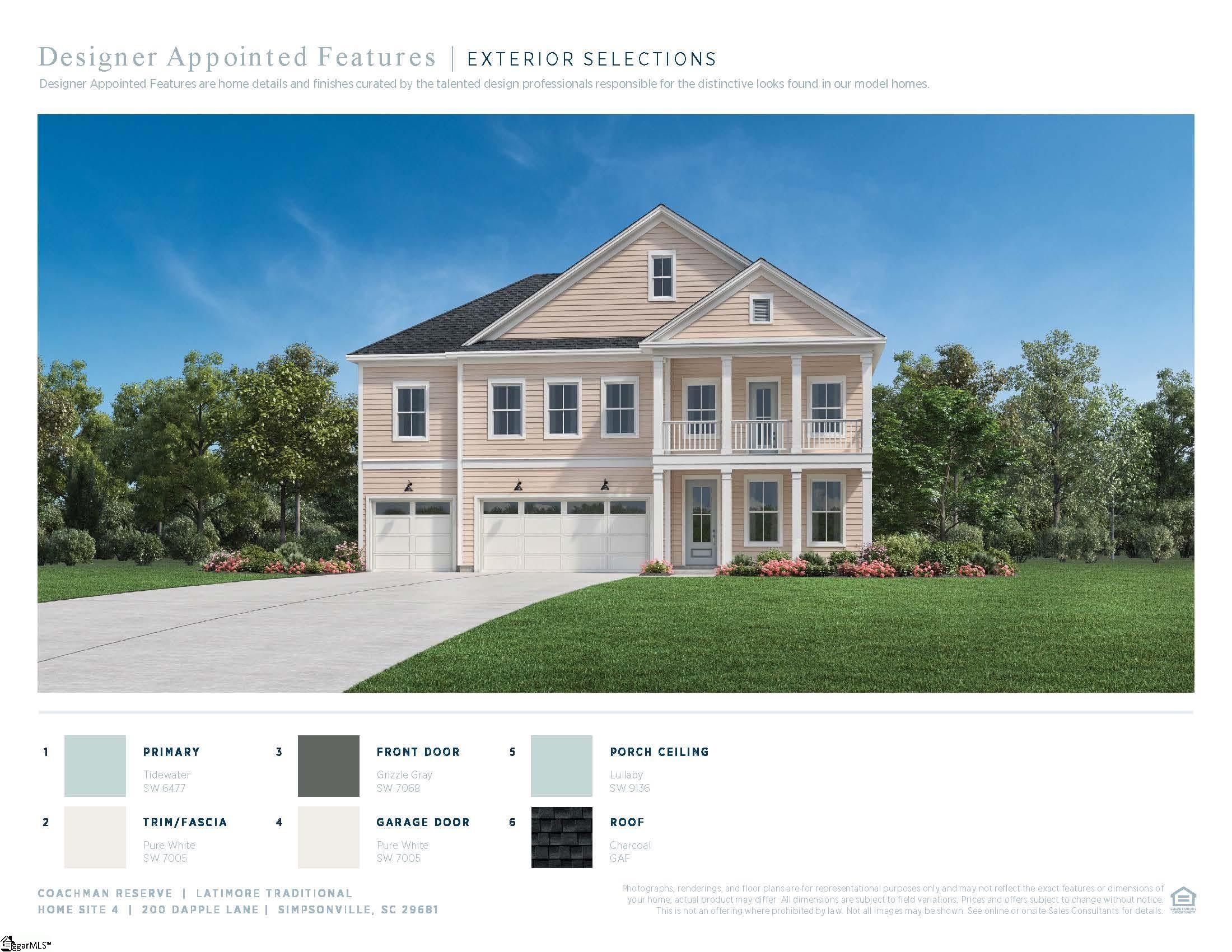 202 Dapple Lane UNIT Lot 5 Huntstman Farmhouse Simpsonville, SC 29681