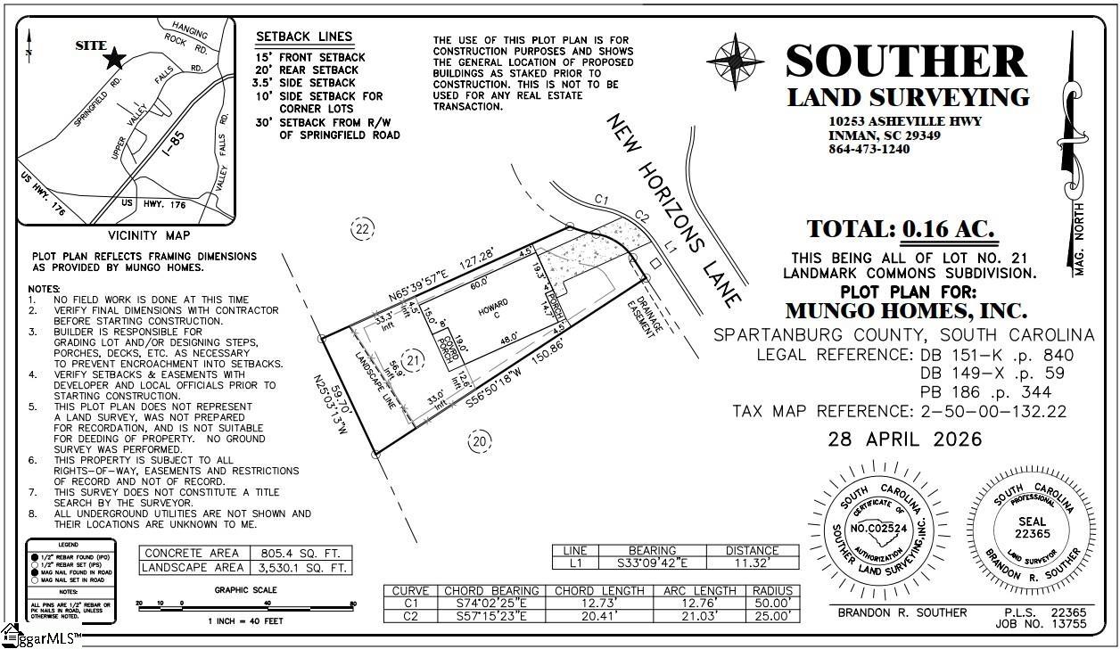 7079 New Horizons Lane UNIT Lot 21 Boiling Springs, SC 29316