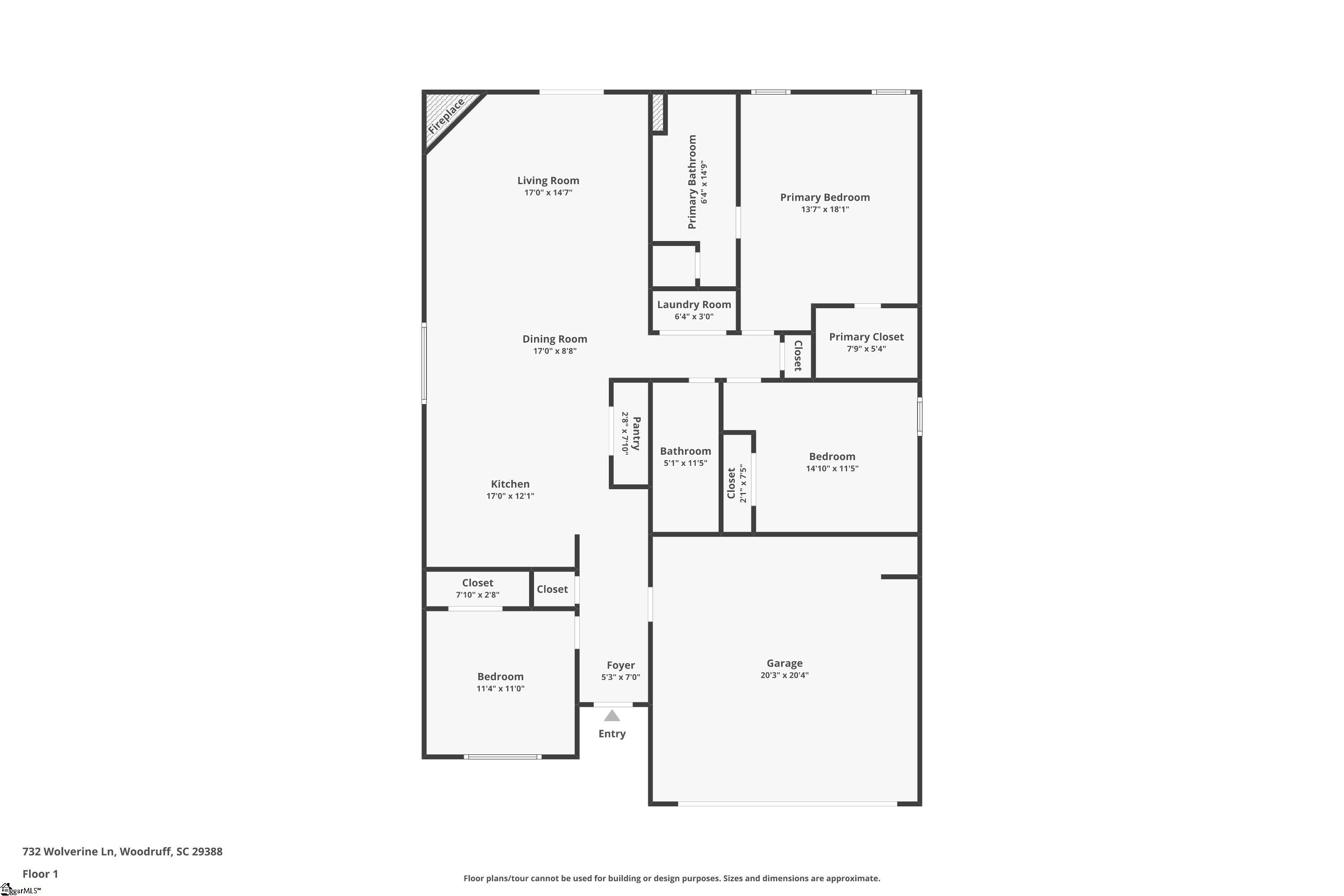 732 Wolverine Lane Woodruff, SC 29388