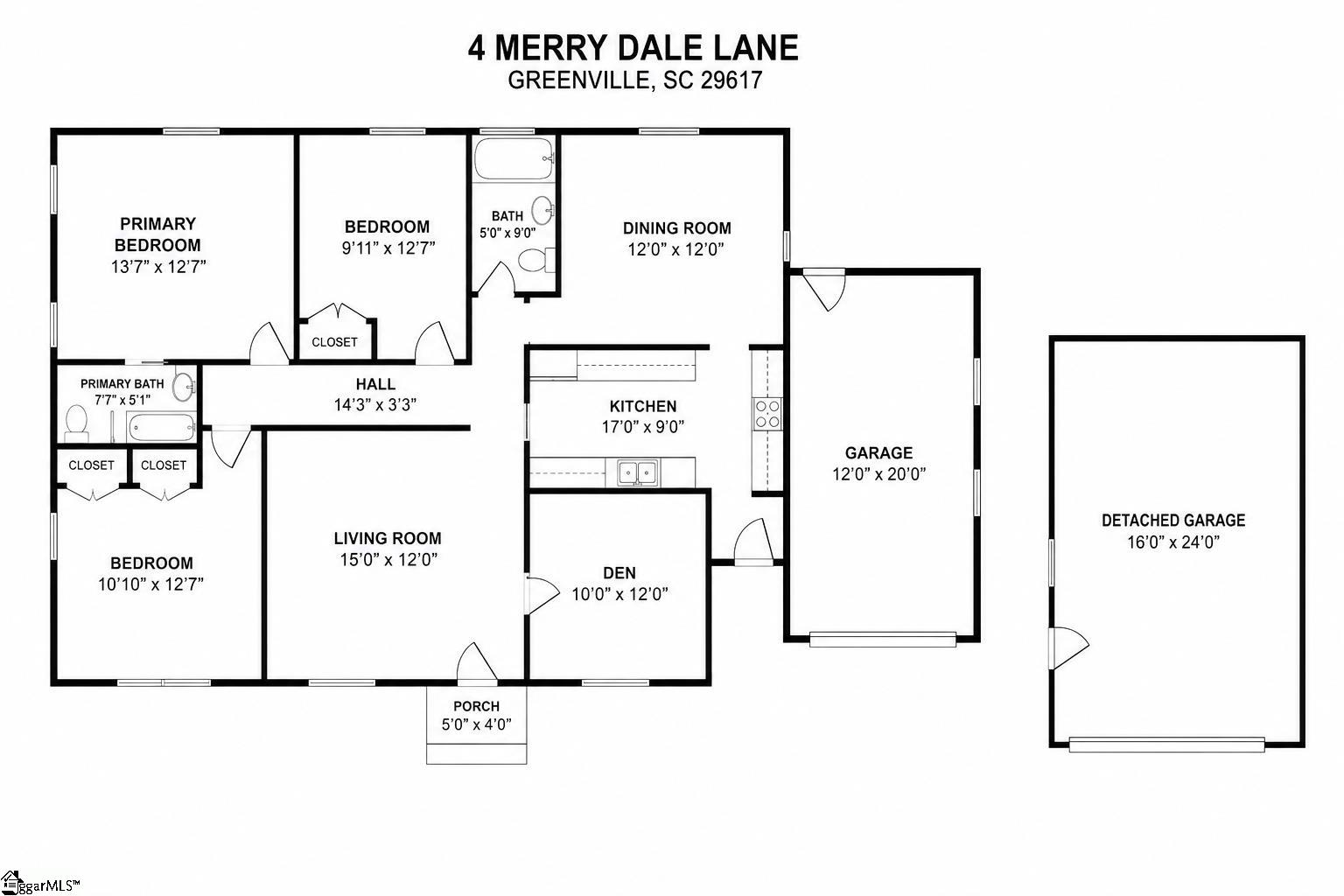 4 Merry Dale Lane Greenville, SC 29617