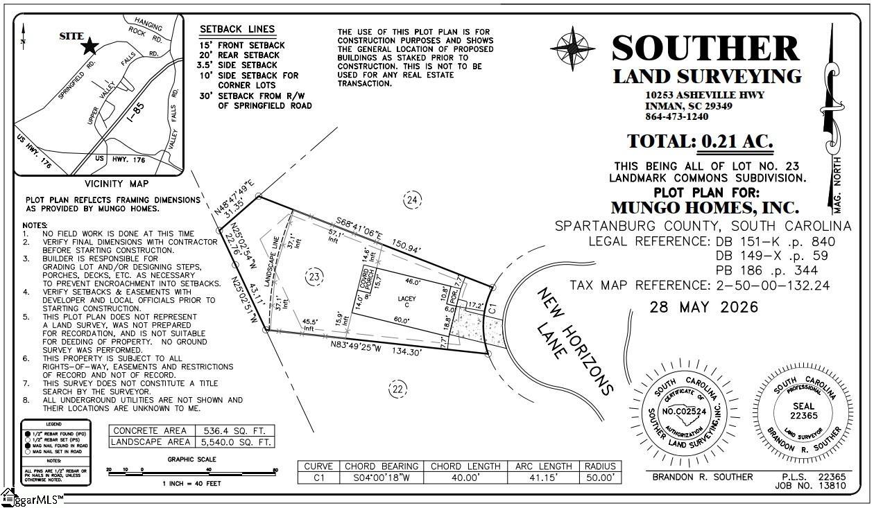 7087 New Horizons Lane UNIT Lot 23 Boiling Springs, SC 29316