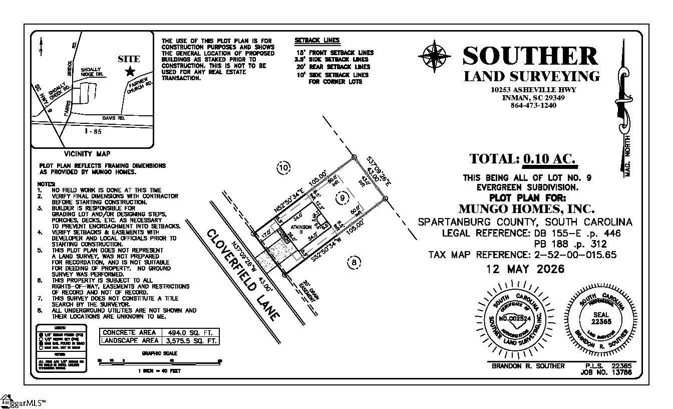 150 Cloverfield Lane Spartanburg, SC 29303