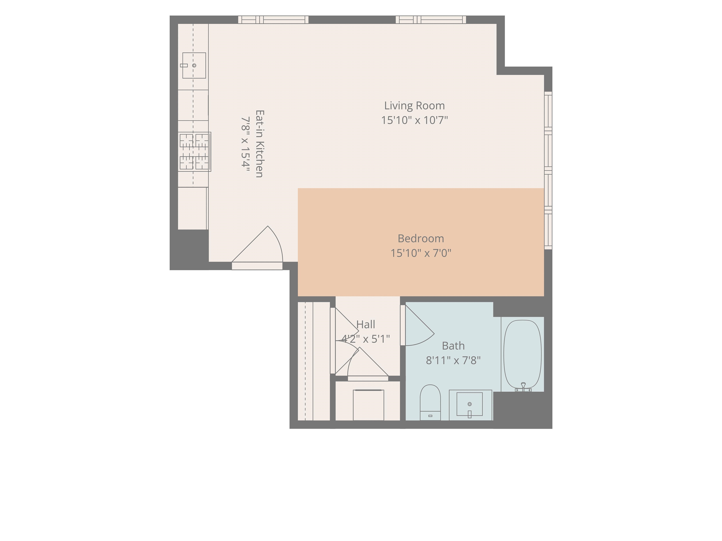 99 HUDSON ST #205