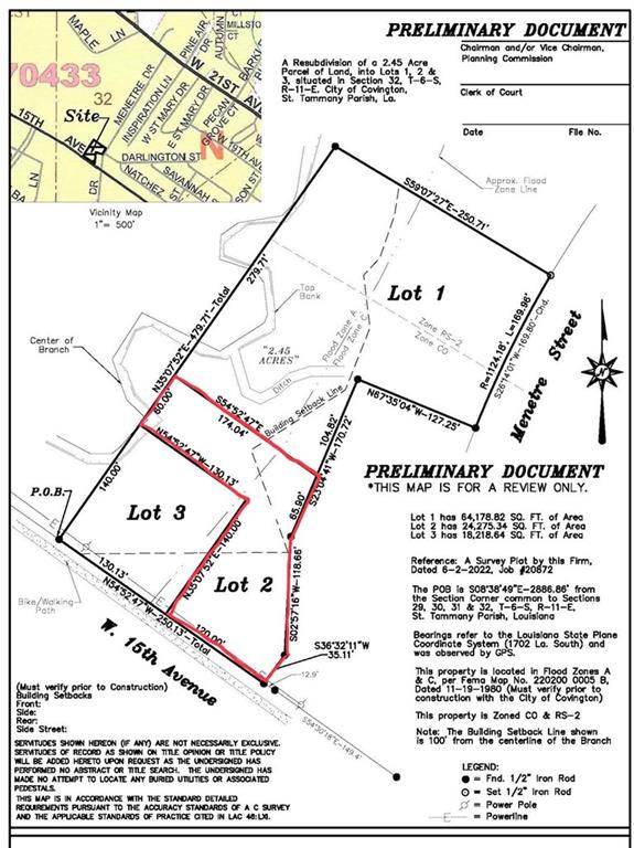 Lot 2 15 TH Avenue, Covington, LA 70435