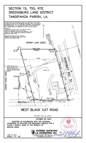 -------------- US HWY 51 & BLACK CAT RD Road, Tickfaw, LA 70466