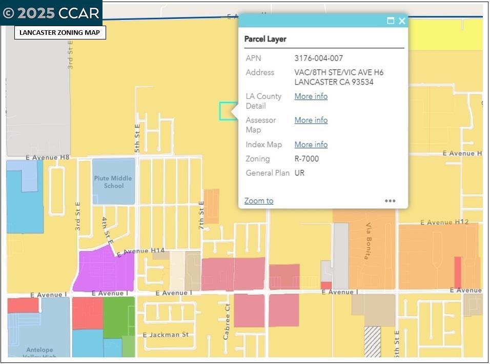 8th. St. E and Ave. H-6, Lancaster, CA, 93534