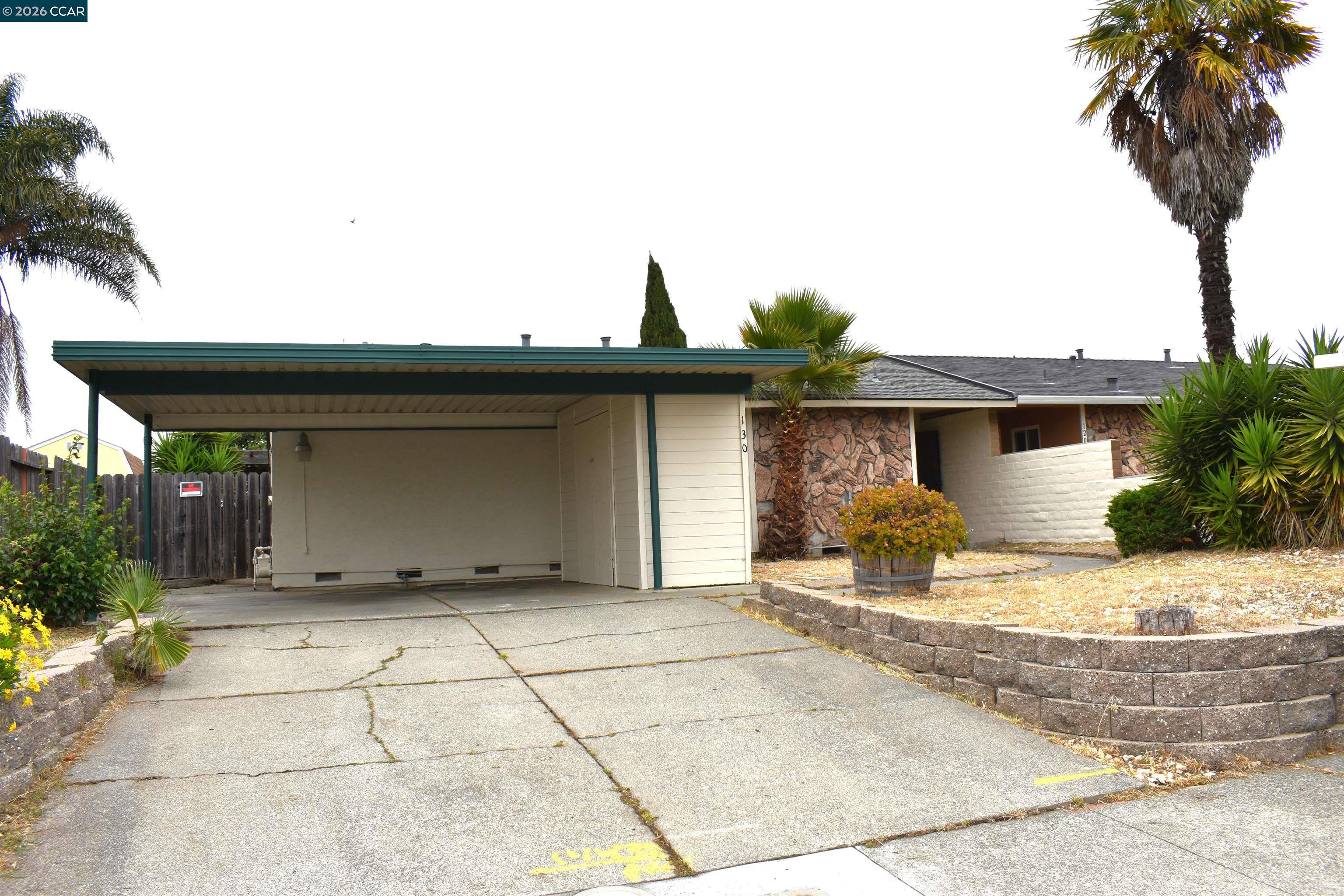 Welcome to River Meadows, one of Vallejo's most desirable west-side neighborhoods. This charming 3-bedroom, 2-bathroom attached single-family home is nestled on a quiet cul-de-sac, a place where kids can ride their bikes and families can foster that perfect sense of community. Offering 1,072 square feet of thoughtfully designed living space, this home features a functional floor plan perfect for multiple uses.  The interior has been beautifully refreshed with brand-new doors and paint throughout. At the heart of the home, you'll find both an updated kitchen and updated bathroom, making it completely move-in ready. The updates continue outside with a freshly painted exterior and a low-maintenance backyard that’s perfect for relaxing and entertaining, complete with a versatile, detached multi-use structure. Convenience is key so enjoy easy freeway access making your daily commute a breeze. Seller reports, termite, home, sewer and roof (roof is only 7 years old) are available for a smooth transaction. Seller repair list after reports is included.
