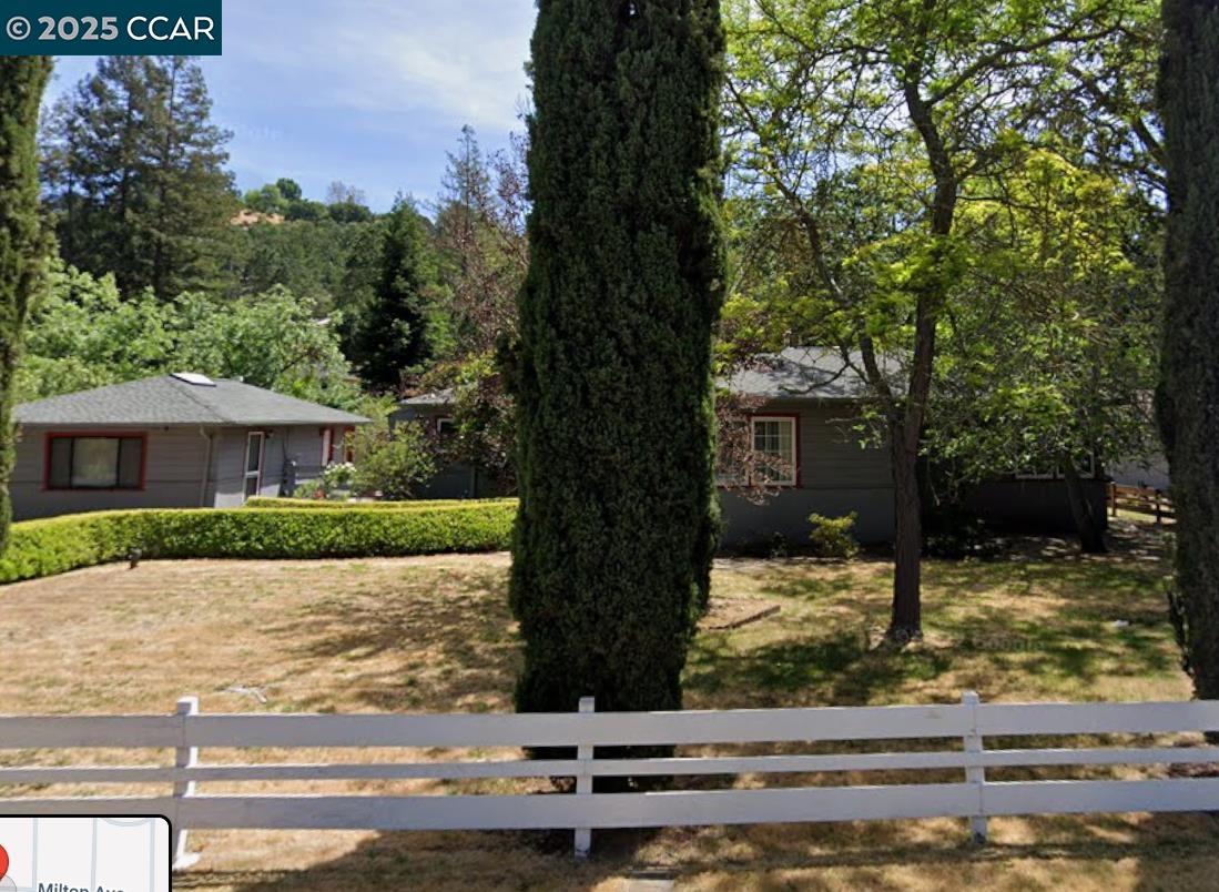 Small home on a big lot in South Walnut Creek.  Pancake flat, .31 of an acre. Property includes a 2 car detached garage converted into a 1 bedroom ADU with a full bath - no kitchen.