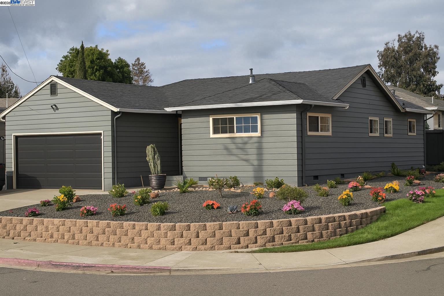 Gorgeous 3 Bed, 2 Bath single story 1,222 sq ft boasting an Open Floor Plan, recently completely remodeled through out. As of 18 months ago, New paint interior & exterior and a New Roof. Ideally located near BART and freeways, makes this location a Commuters dream! A Must See!