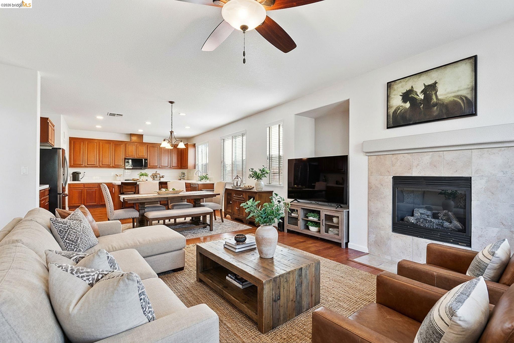 Freshly refreshed with new photos, with some rooms virtually staged to help you envision the space.  Compelling new price—this spacious 5-bedroom, 3-bath home sits on a quiet Discovery Bay court and offers the flexible layout today’s buyers want. A full bedroom and bath downstairs is ideal for multigenerational living, guests, or a home office.  Inside features engineered hard wood flooring, a light and functional floor plan, and a well-maintained interior. The primary suite includes a custom walk-in closet for added comfort and convenience.  Additional highlights include a newer Lennox HVAC system, owned security system, 3-car garage, and no HOA. Conveniently located near parks, top-rated schools, water access, and commuting routes. Schedule your private showing today!