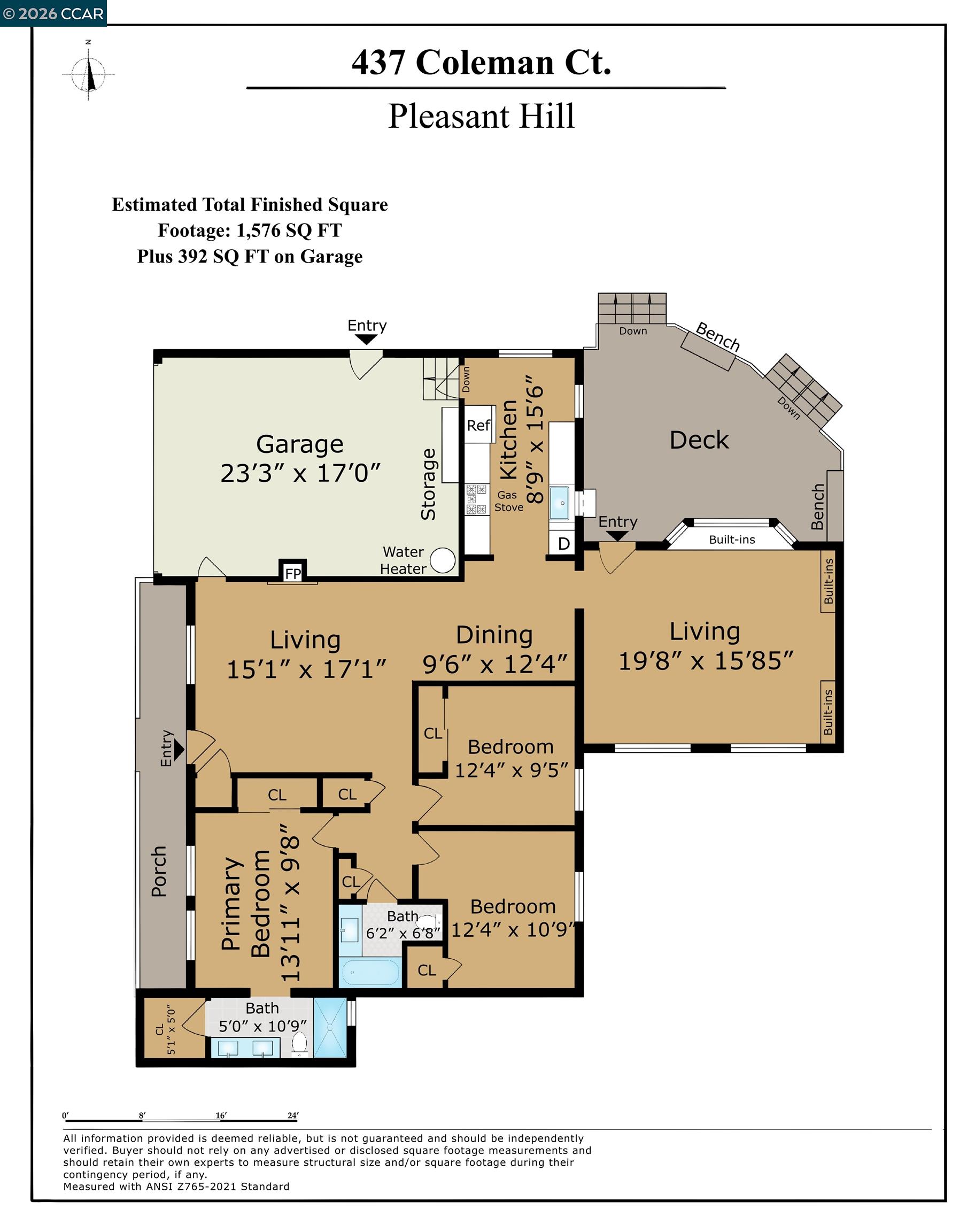 Detail Gallery Image 2 of 53 For 437 Coleman Ct, Pleasant Hill,  CA 94523 - 3 Beds | 2 Baths