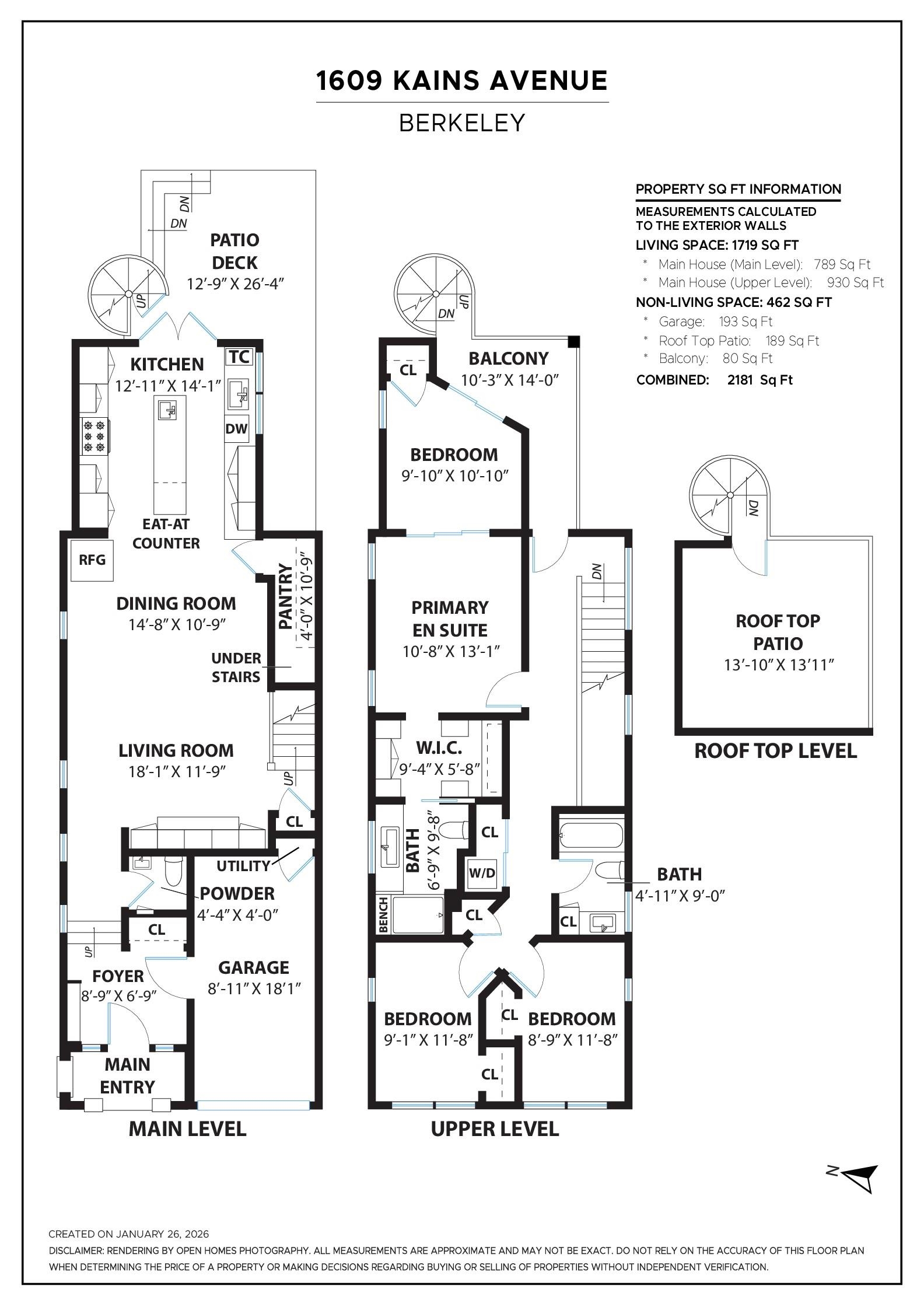 Detail Gallery Image 47 of 47 For 1609 Kains Ave, Berkeley,  CA 94702 - 3 Beds | 2/1 Baths