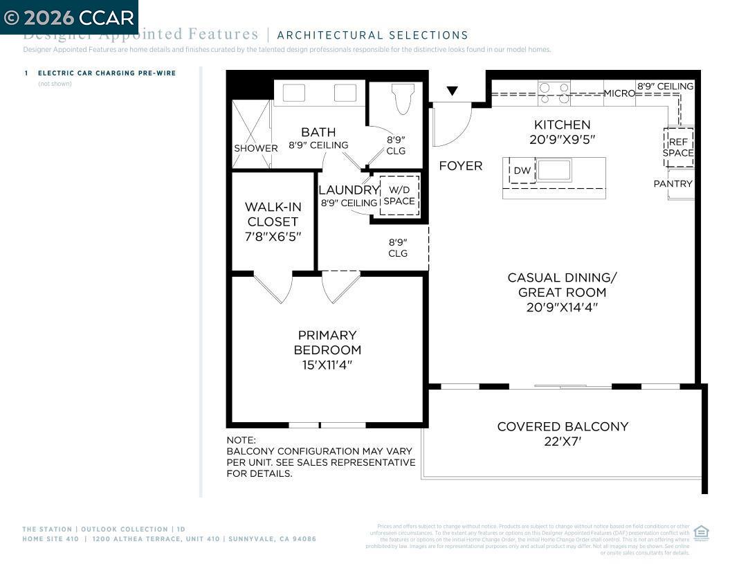 Detail Gallery Image 8 of 20 For 1200 Althea Terrace #410,  Sunnyvale,  CA 94086 - 1 Beds | 1 Baths
