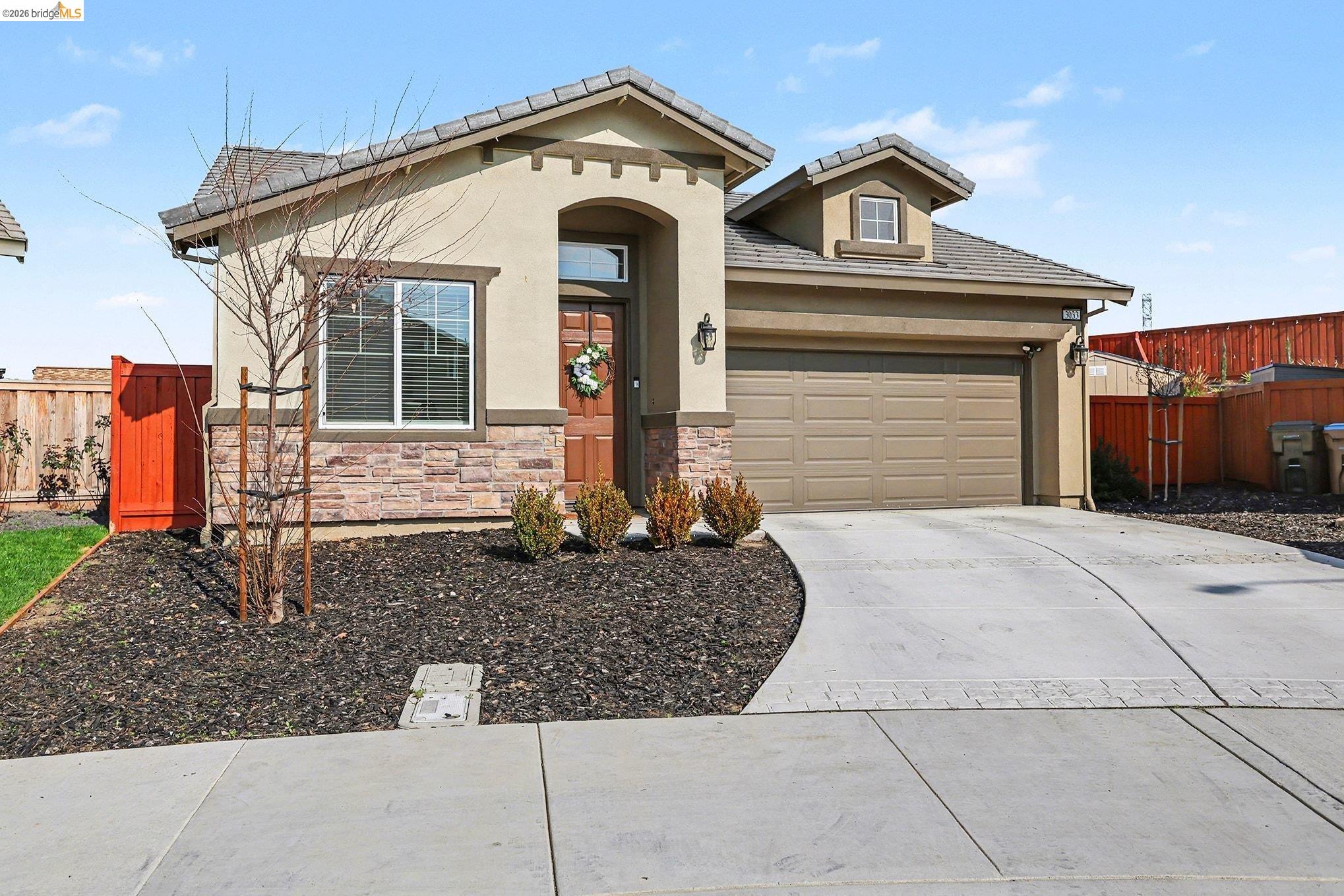 Welcome home! This charming home tucked away on a quiet court on the Antioch/Oakley border offers a comfortable and functional floor plan designed for everyday living and easy entertaining. Inside, you’ll find spacious living areas filled with natural light, creating a warm and welcoming atmosphere from the moment you enter. The kitchen provides ample cabinet and counter space with a large island for everyday dining and entertaining. The open floor plan is perfect for gatherings or relaxed nights at home including a gas burning fireplace. Extended LVP flooring throughout. Generously sized bedrooms offer comfort and privacy, while the primary suite serves as a peaceful retreat. Step outside to a large private finished backyard with room to relax, garden, or entertain, offering endless possibilities to make the space your own. Owned solar and a highly energy efficient home with no rear neighbors. Conveniently located near parks, schools, shopping, dining, and commuter routes, this home combines suburban tranquility with everyday convenience.
