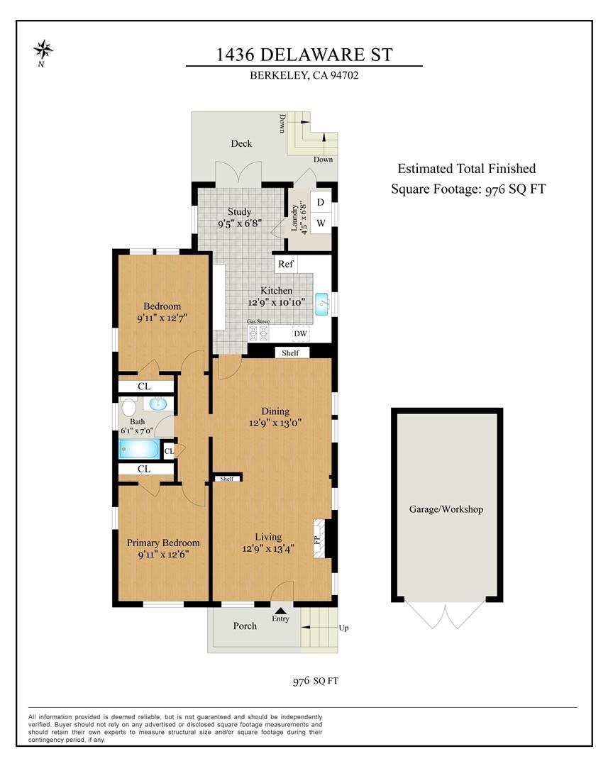 Detail Gallery Image 30 of 60 For 1436 Delaware St, Berkeley,  CA 94702 - 2 Beds | 1 Baths