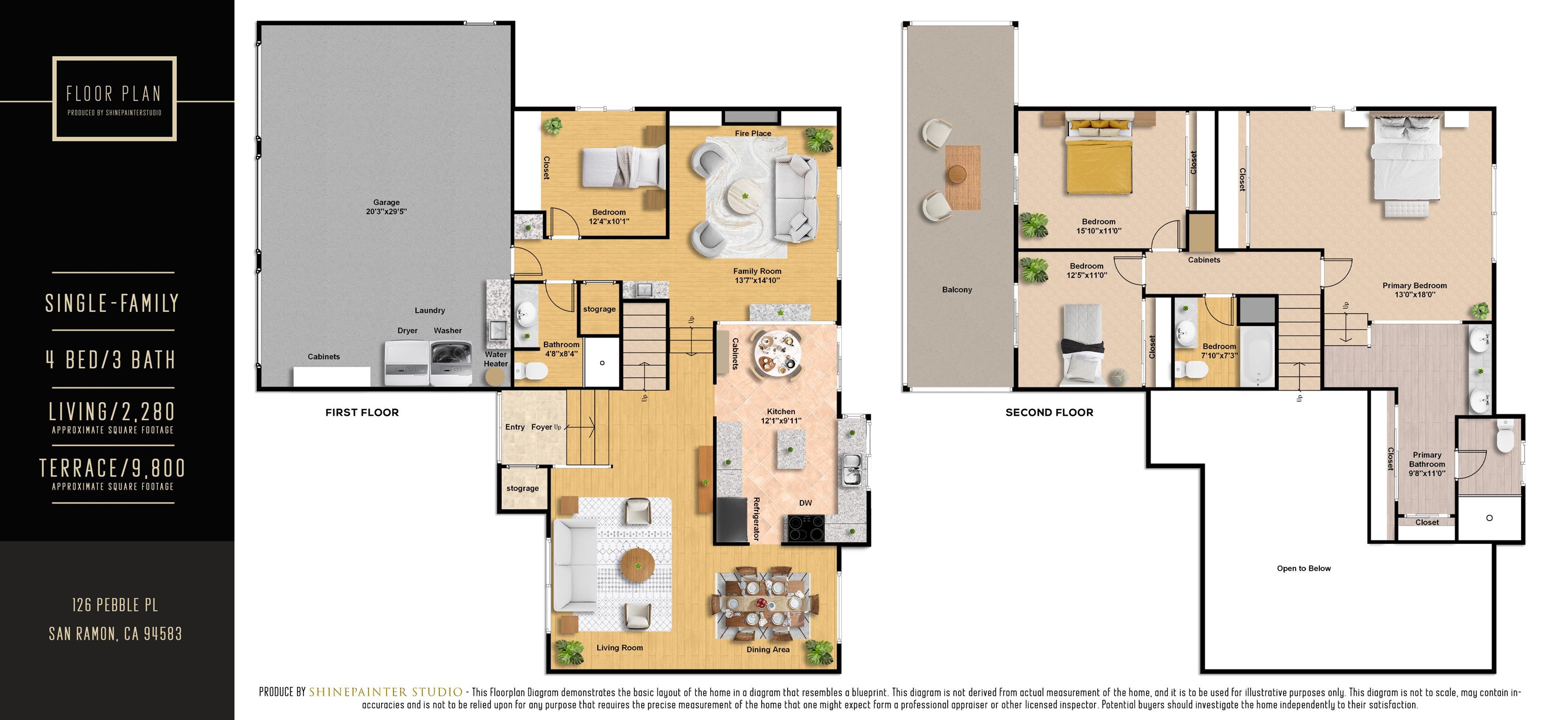 Detail Gallery Image 59 of 59 For 126 Pebble Pl, San Ramon,  CA 94583 - 4 Beds | 3 Baths