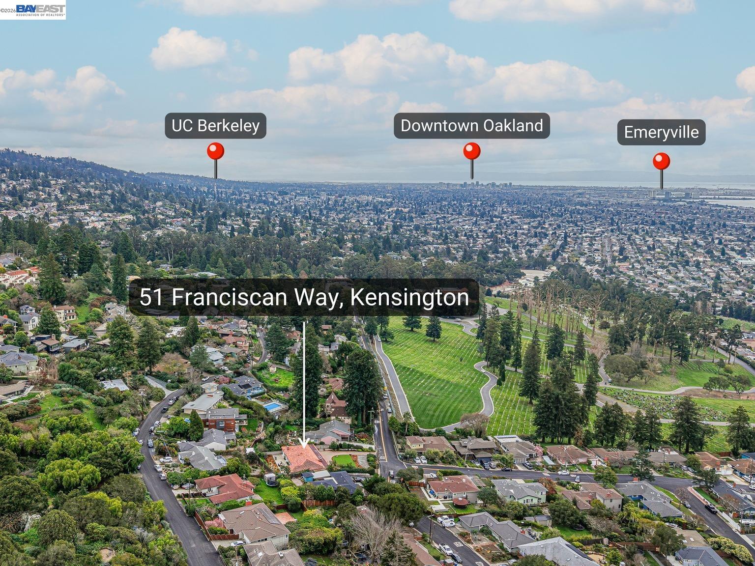 Detail Gallery Image 9 of 60 For 51 Franciscan Way, Kensington,  CA 94707 - 4 Beds | 3 Baths